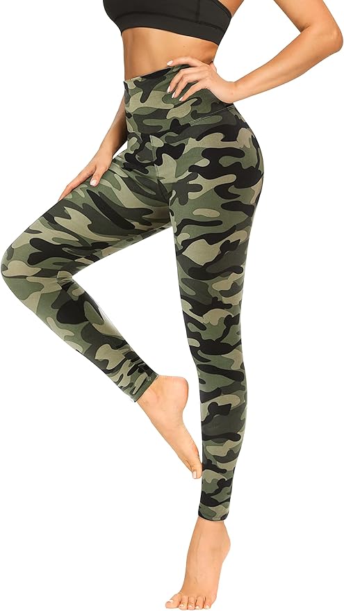 FULLSOFT Soft Leggings for Women - High Waisted Tummy Control No See Through Workout Yoga Pants