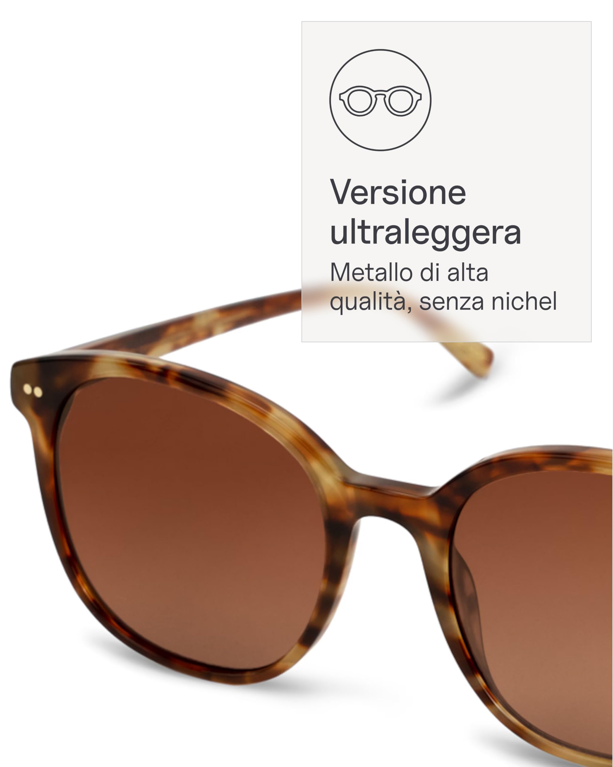 Kapten & Son Occhiali da sole Nairobi | Occhiali da sole donna e uomo con protezione solare e protezione UV | Forma elegante e rotonda | Unisex Sunglasses