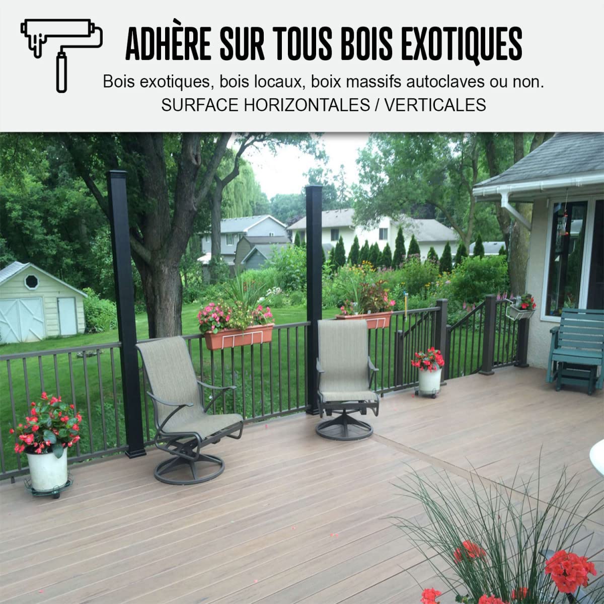 Saturateur Bois Exotique Hydrofuge Terrasse 20 L Naturel - Incolore | Hydrofuge Terrasses et Bois Exotiques, Nourrit en Profondeur, Incolore ou Teinté, Protège des Uv - Arcane Industries