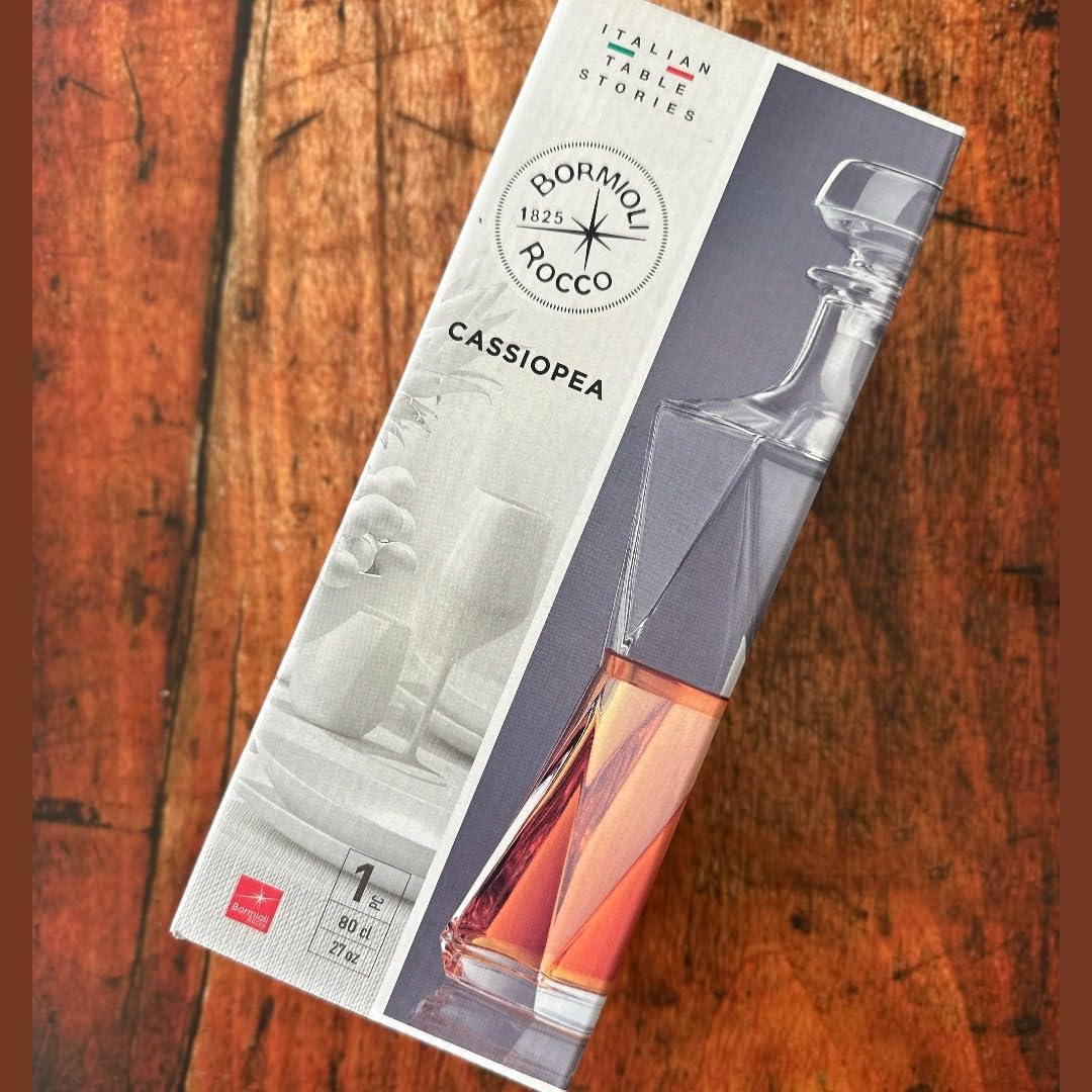 Bormioli Rocco Cassiopea Decanter, 33.75 oz., Gift Boxed
