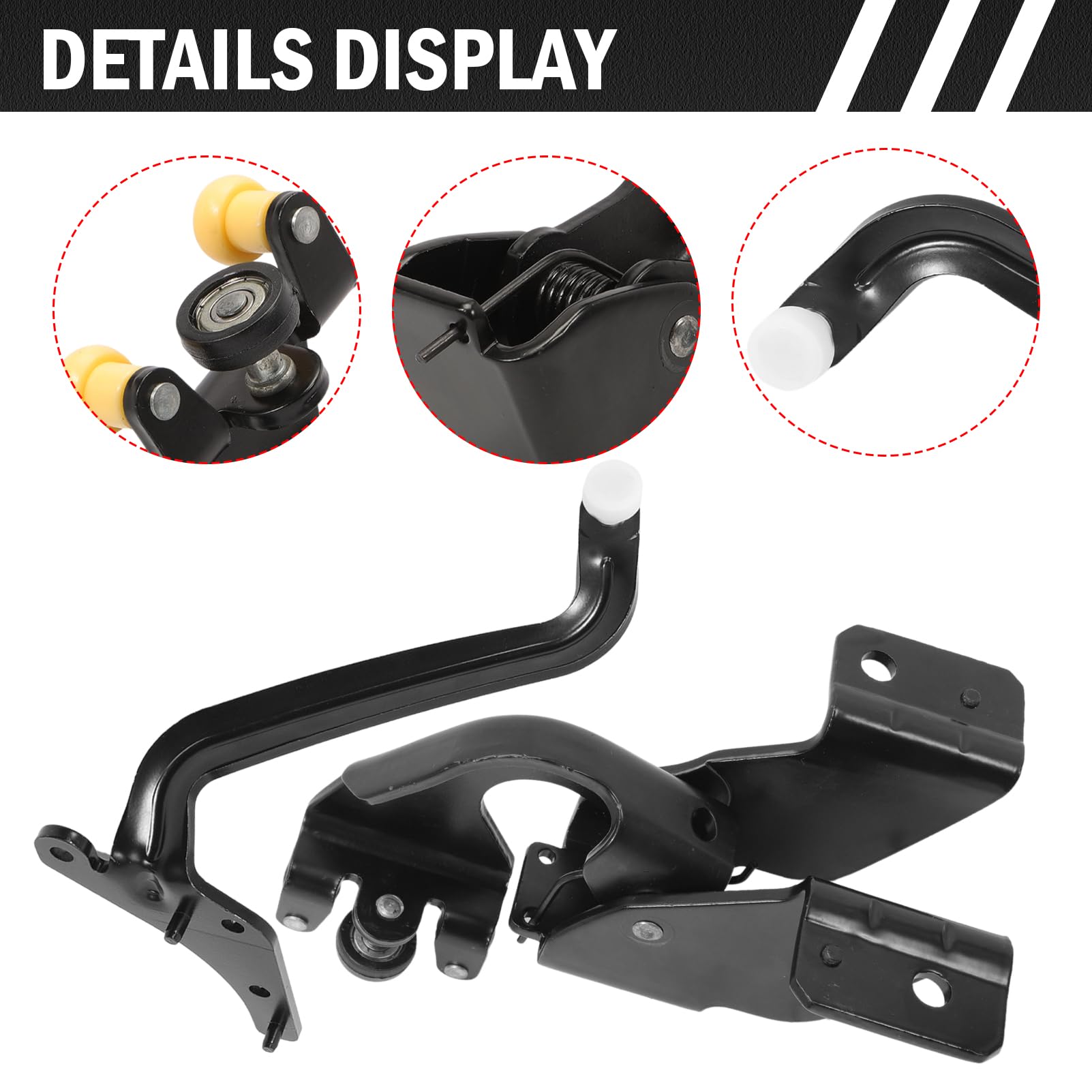 Kit de rodillos para puerta lateral compatible con Expert 2 Jumpy 2 2007-2016 Fiat Scudo 2007-2018 Guía de rodillos para puerta corredera 1498209080 1498207080 9033.T7 9033.T9