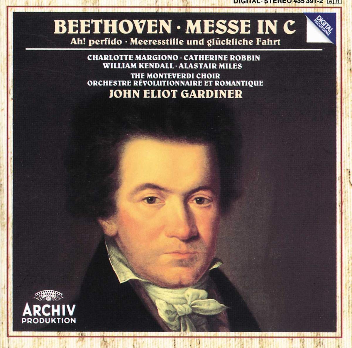 Beethoven: Mass In C / Ah Perfido [Audio CD] Gardiner/Orchestra Révolutionnaire et Romantique; BEETHOVEN, LUDWIG VAN and J. E. Gardiner