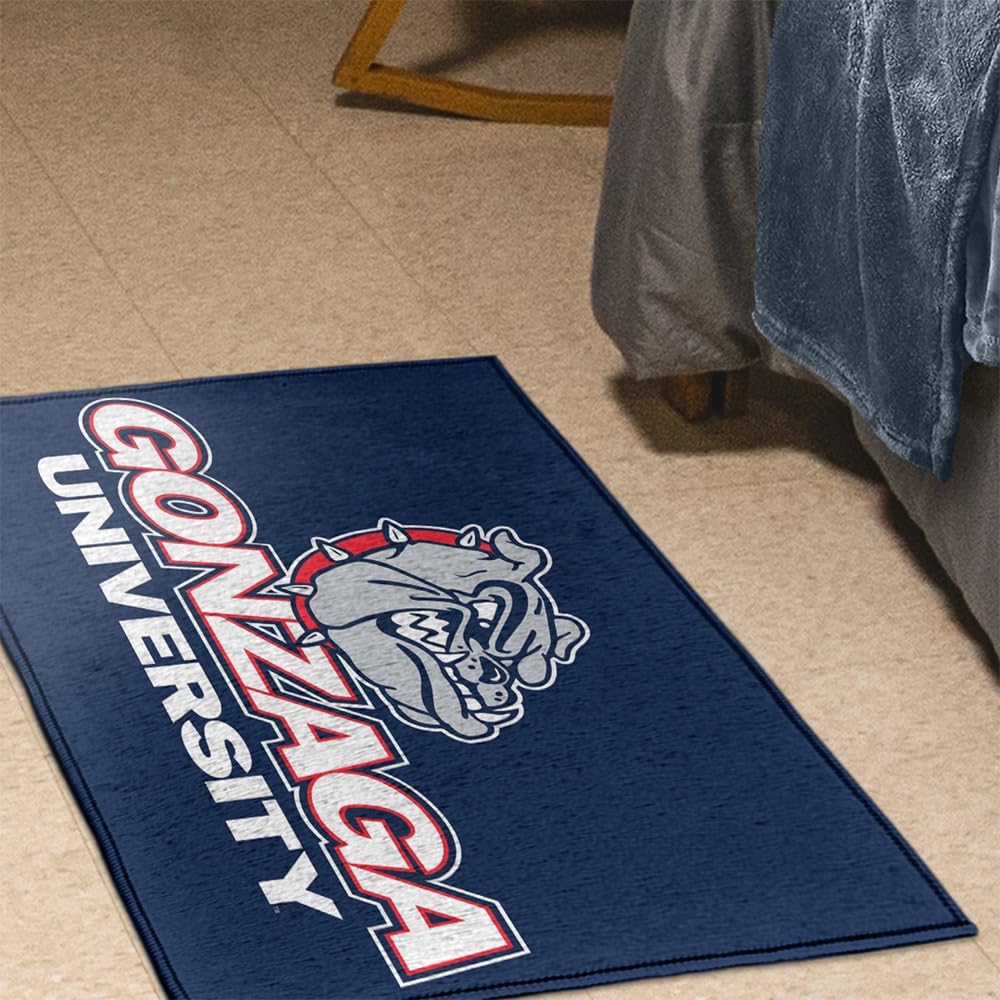 Campus Lab Gonzaga University Anti-Slip Indoor Doormat, 20” x 31.5” Primary Mark, Floor Mat for Inside Entry Way/Back Door Garage Mudroom Home and Office, Low Profile