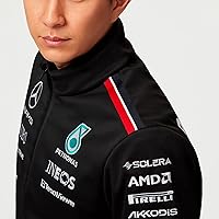 Vista 9 de Mercedes AMG Petronas Formula One Team - Chaqueta Softshell Team 2023 - Negro - Hombre - Talla: M, Negro