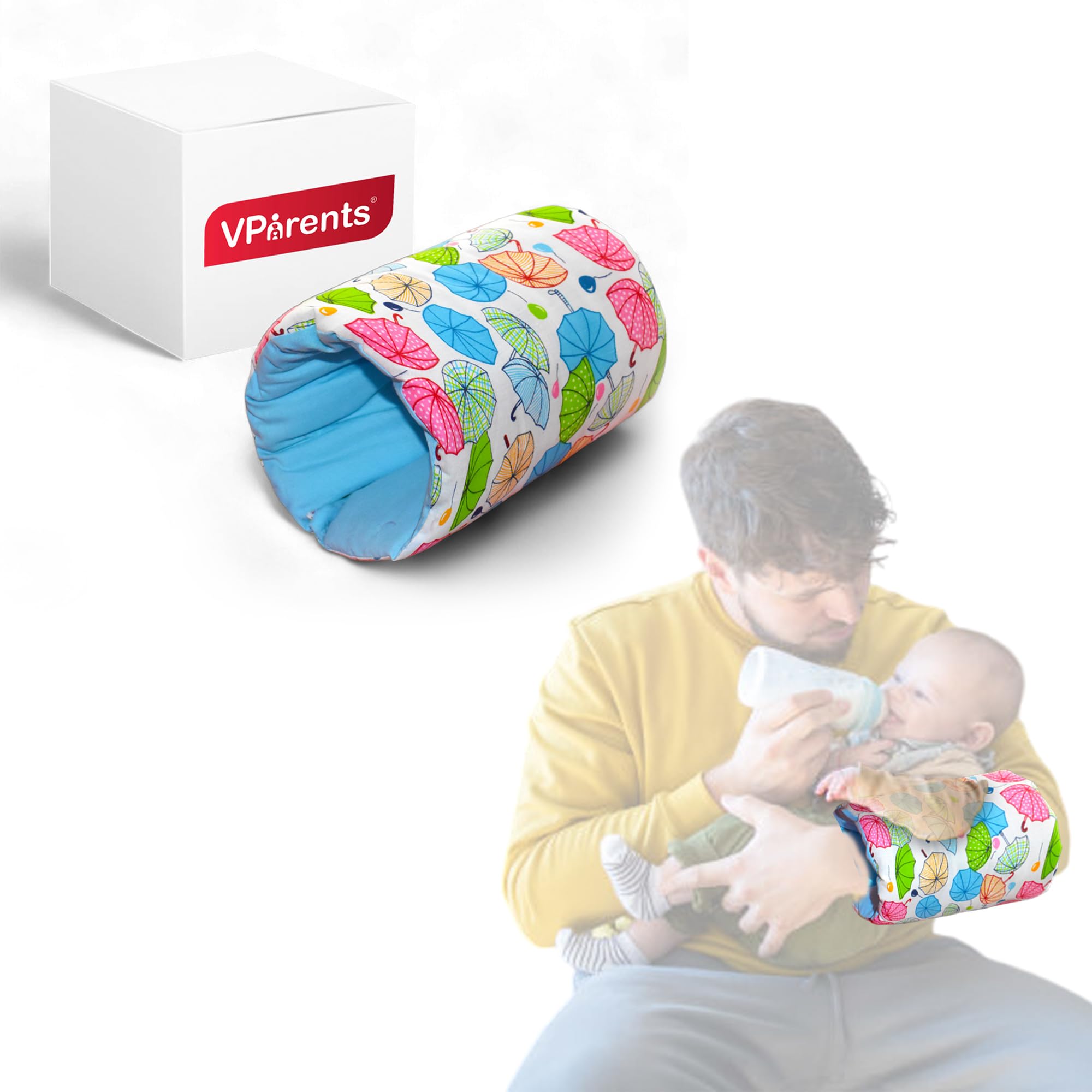 VParents Baby Feeding Arm Pillow for New Born Nursing Pillow for Breast and Bottle Feeding Pillow (Chunky)-picture-14