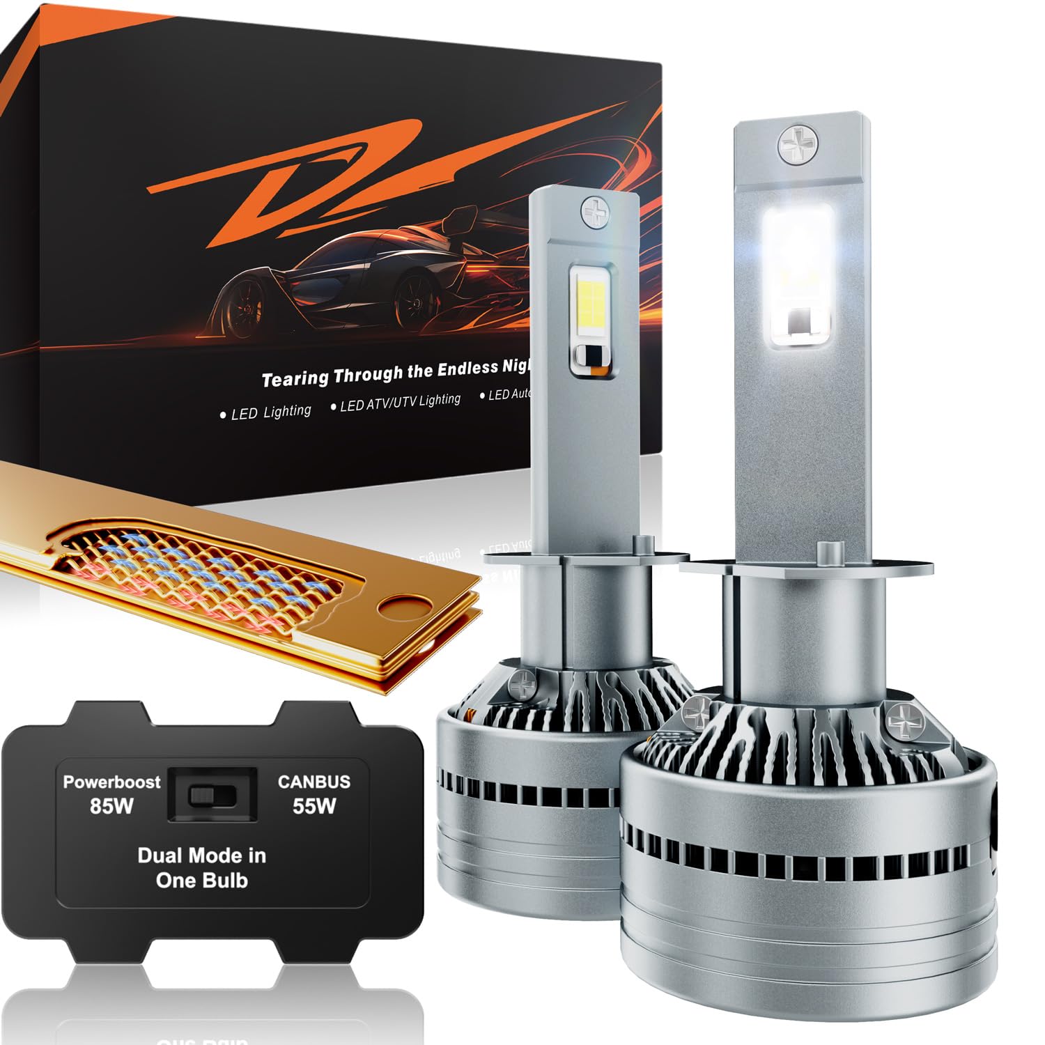 Amazon.com: LUXSTER Dracarys 60000LM H1 LED Bulbs with Vapor