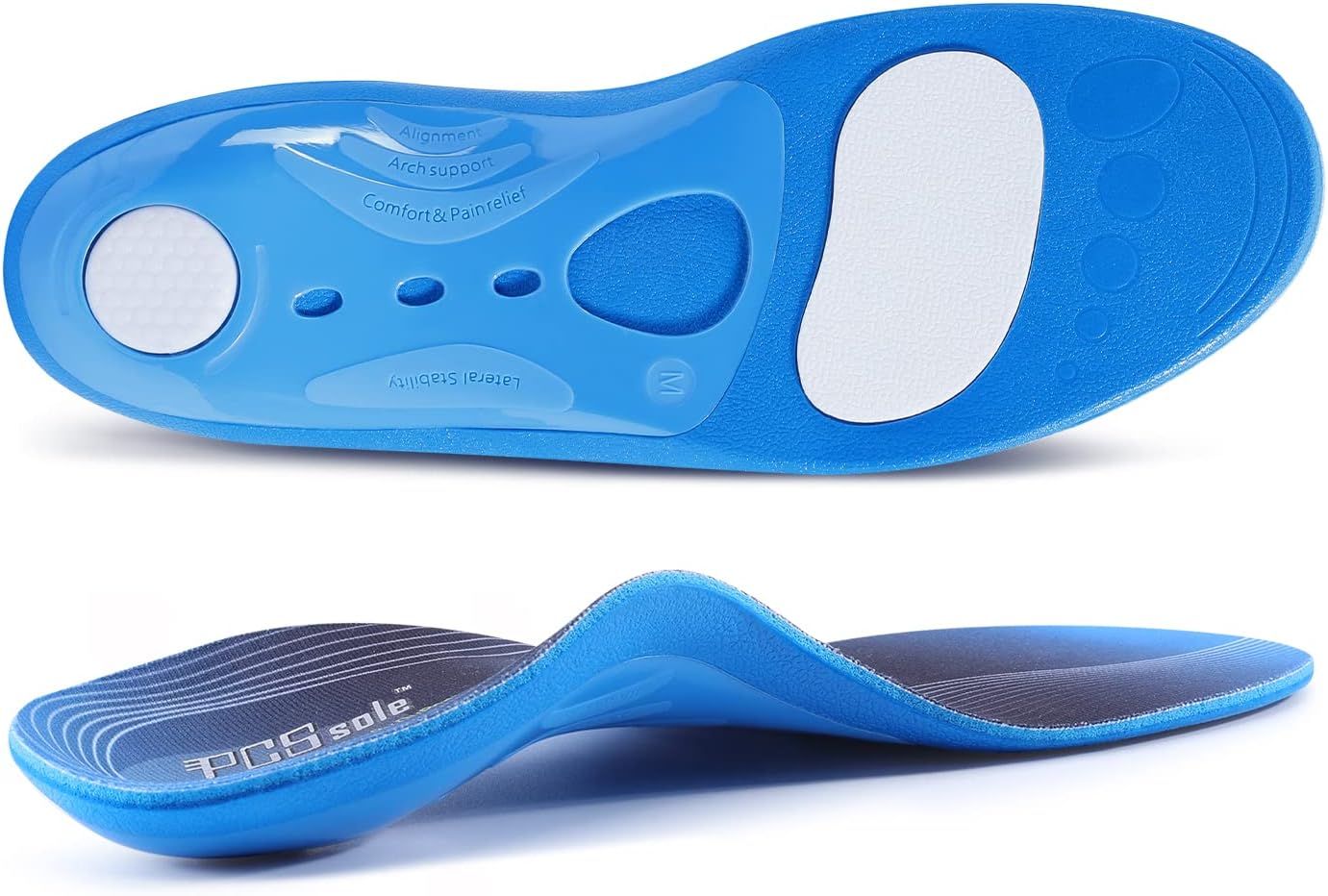 Plantar Fasciitis Insoles, High Arch Support Shoe Inserts Men Women, Orthotics Gel