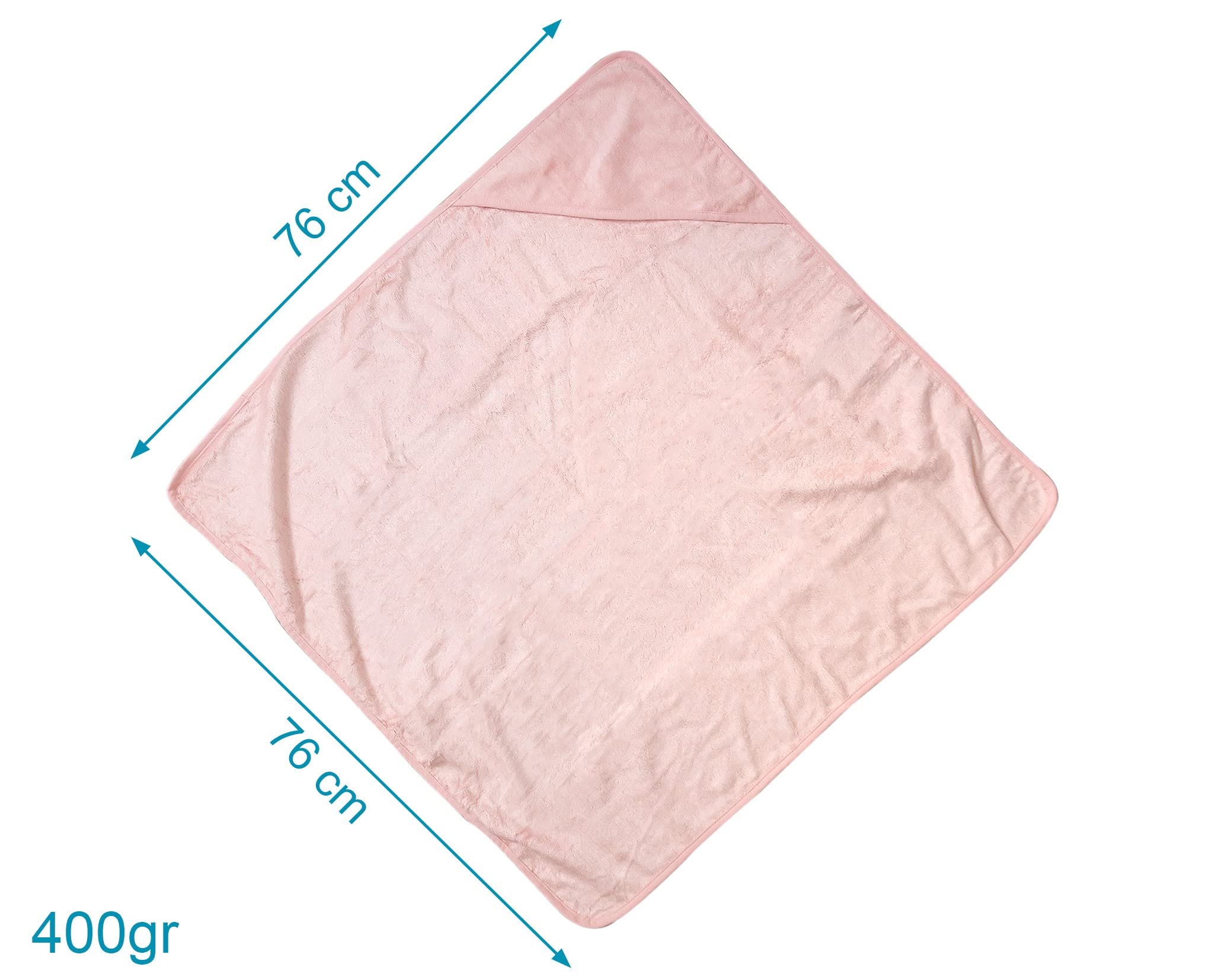 Kiokids Asciugamano Bagno Bambù Per Bebé Rosa