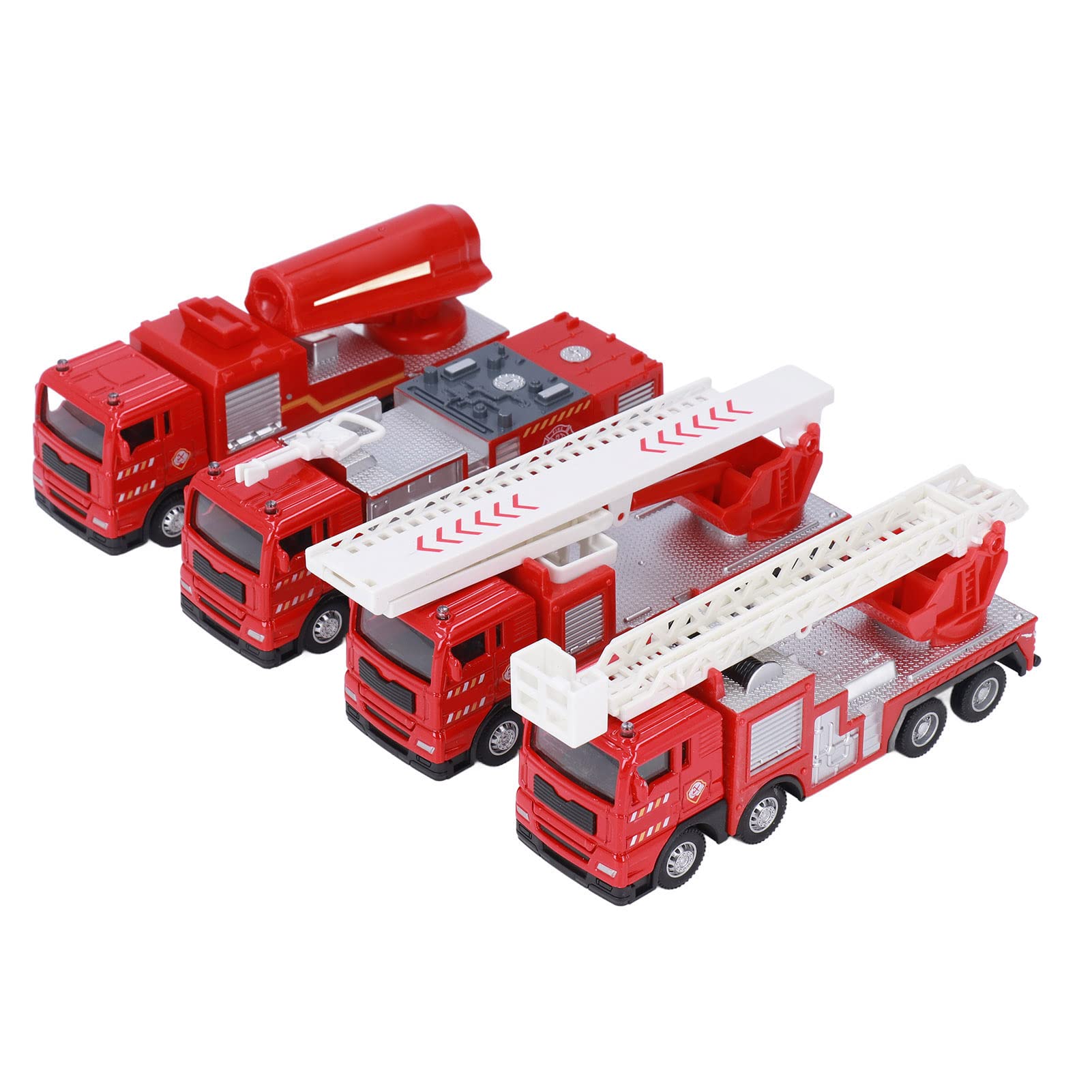 Set di Giocattoli per Camion dei Pompieri, Veicoli Colorati per Vigili del Fuoco, Coltiva la Consapevolezza della Sicurezza per i Bambini, Lega e Plastica Antiruggine, Perfetto per la Casa e