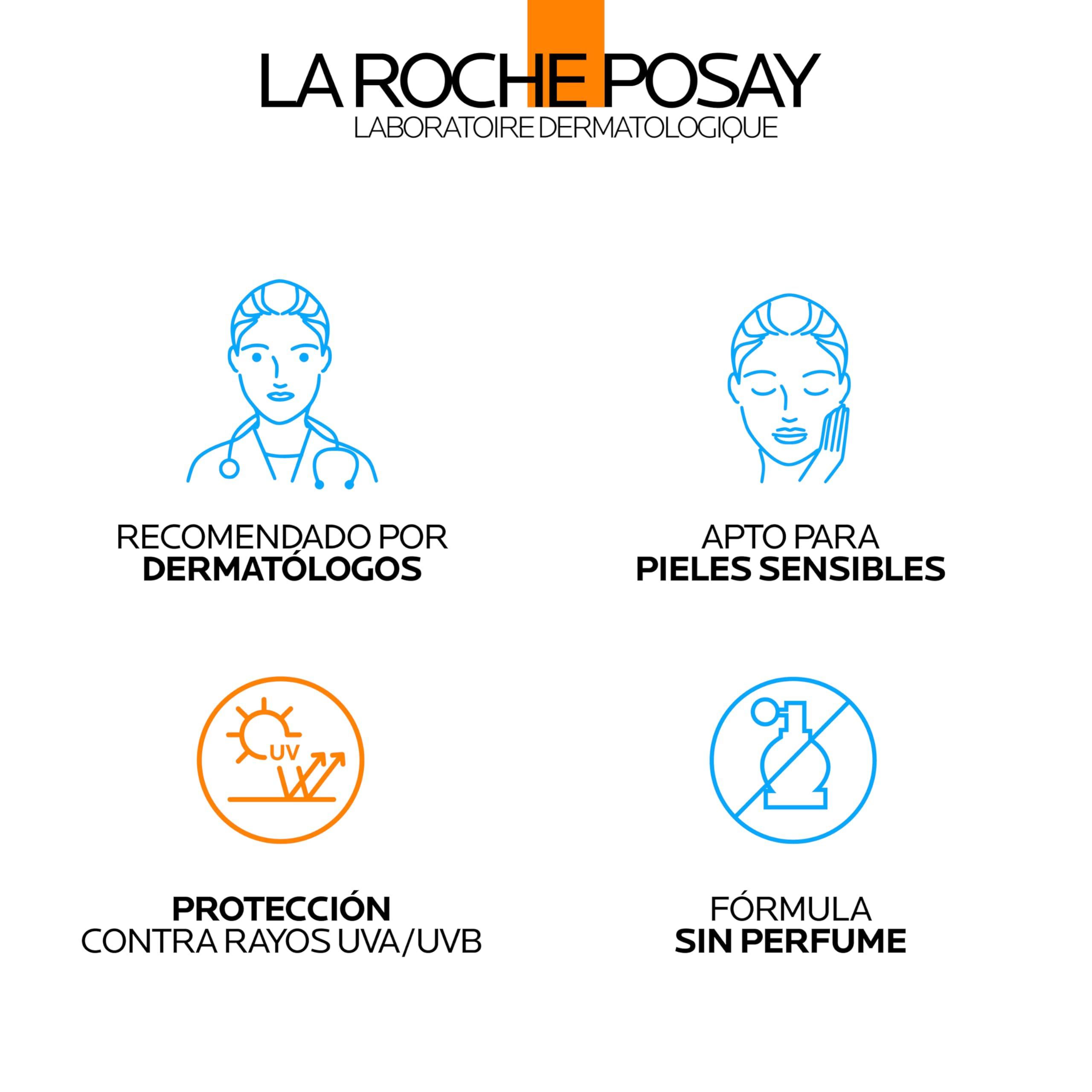 La Roche-Posay Protector Solar Anti-Manchas SPF 50+, Fórmula con Mexoryl 400, Fluido Invisible, Anthelios UV-MUNE 400, 50 ml