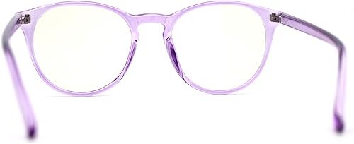 Miniatura 4 de SA106 Gafas de computadora de filtrado de luz azul con borde de cuerno de plástico fino de ojo de cerradura redondo