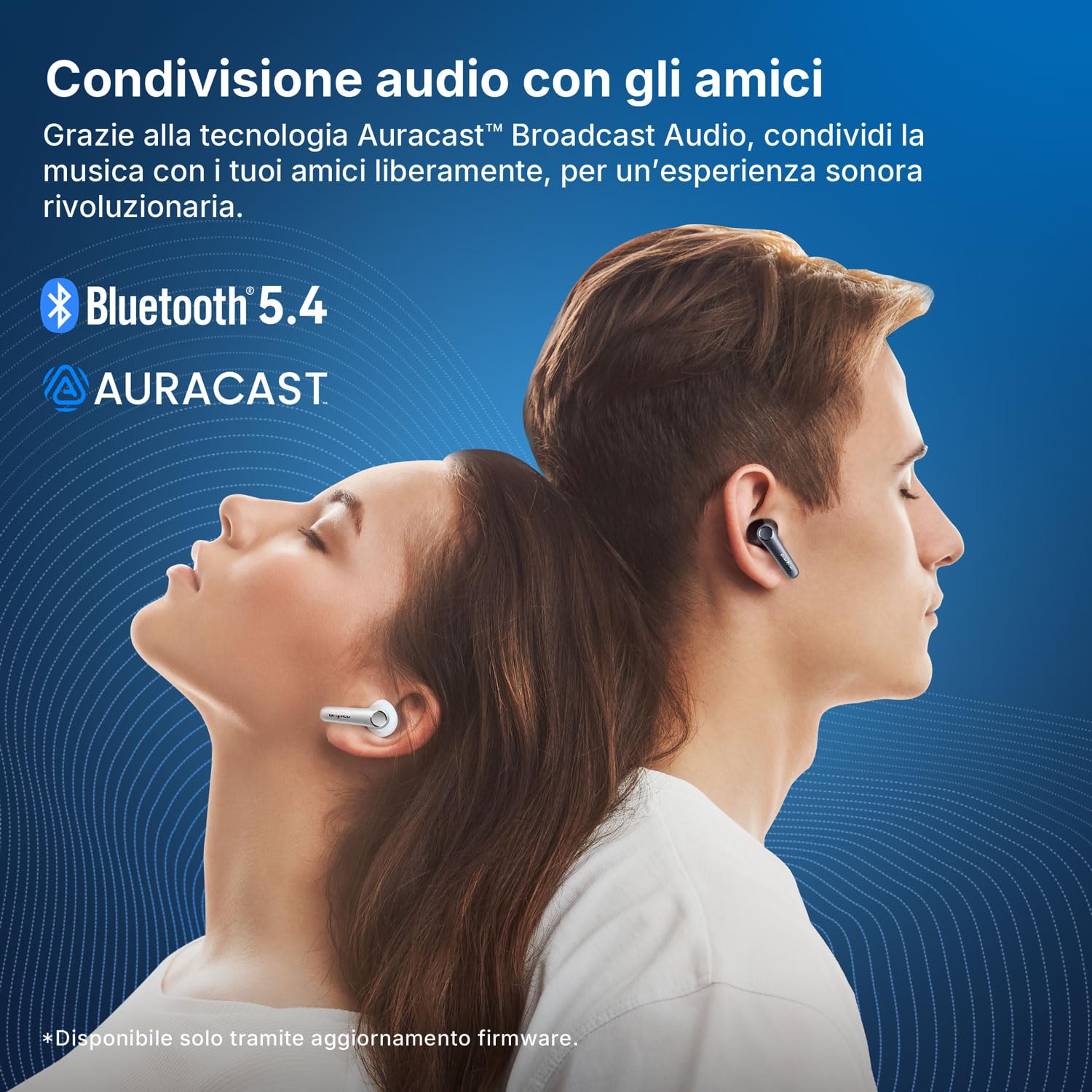EarFun Air Pro 4 Auricolari Bluetooth Wireless, Cancellazione Rumore | Chiamate Nitide con 6 Microfoni e IA, Hi-Res Audio, LDAC, 52 Ore di Autonomia, Sensore Intra-auricolare, Bluetooth 5.4, Nero
