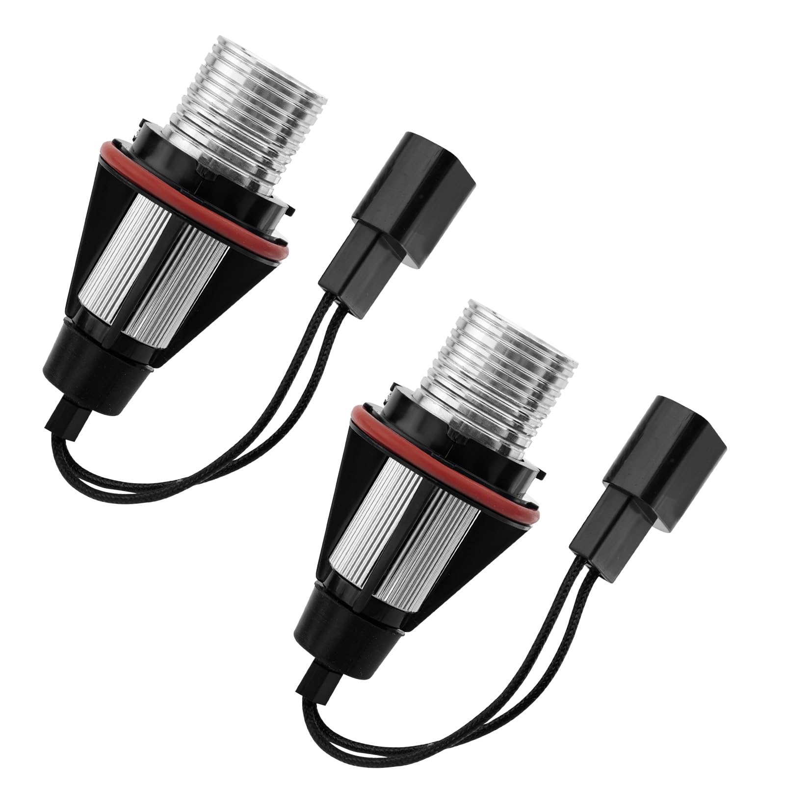 Baceyong 2 lampadine LED Angel Eye, impermeabili, per luci di posizione Angel Eyes, compatibile con BMW E87 E39 E60 E61 E63 E65 E83, 6312694048, 63126916097, 63126929309 (bianco)