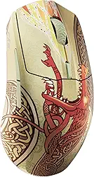 SteelSeries Mouse para jogos sem fio CS2 Dragon Lore Edition — Counter-Strike — 2,4 GHz e Bluetooth — Sensor óptico TrueMove Air 18K DPI — Bateria de até 200 horas — Durabilidade de 80 m