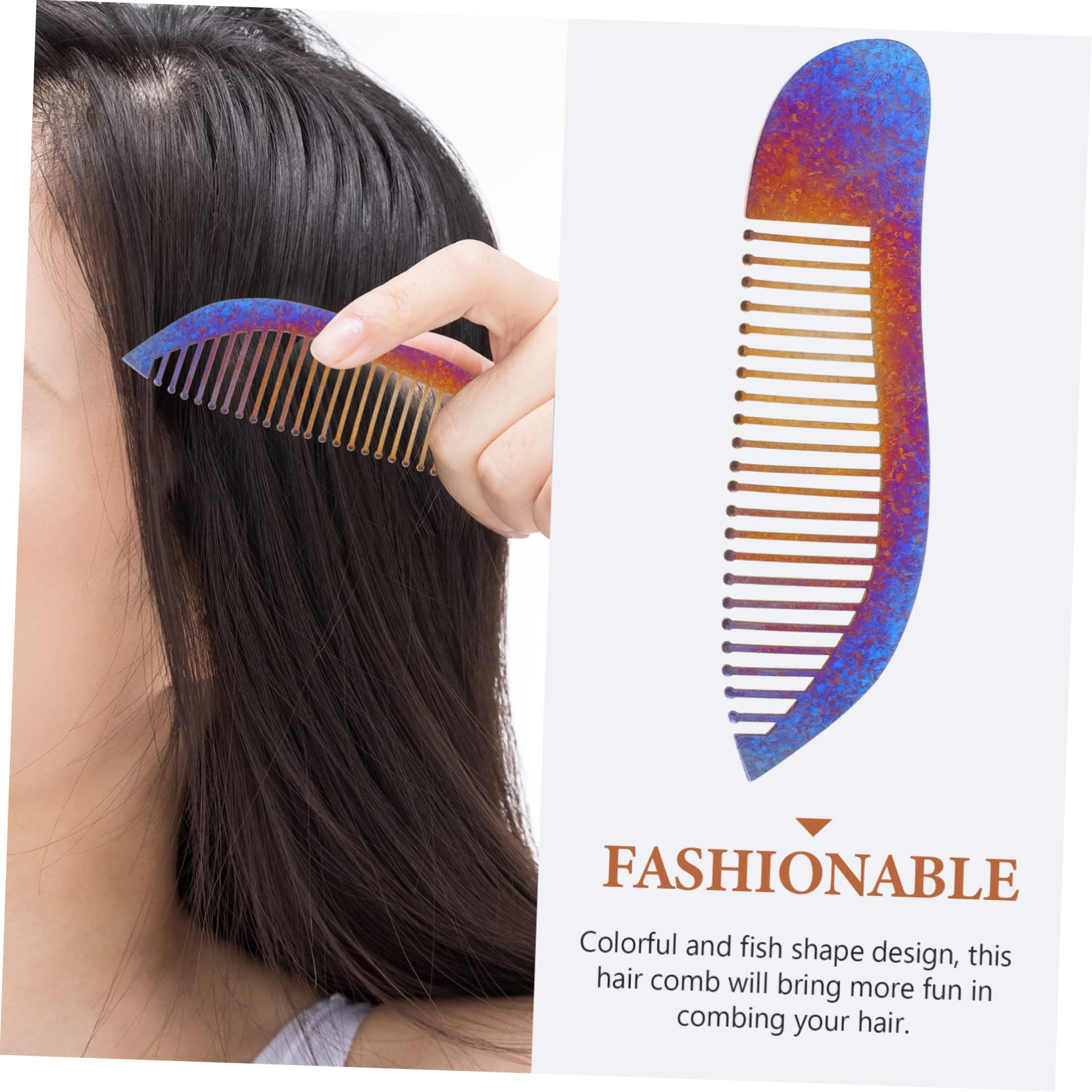 BESTYASH Peine Profesional De Peluquería De Titanio Peine De Barbero Para Hombres