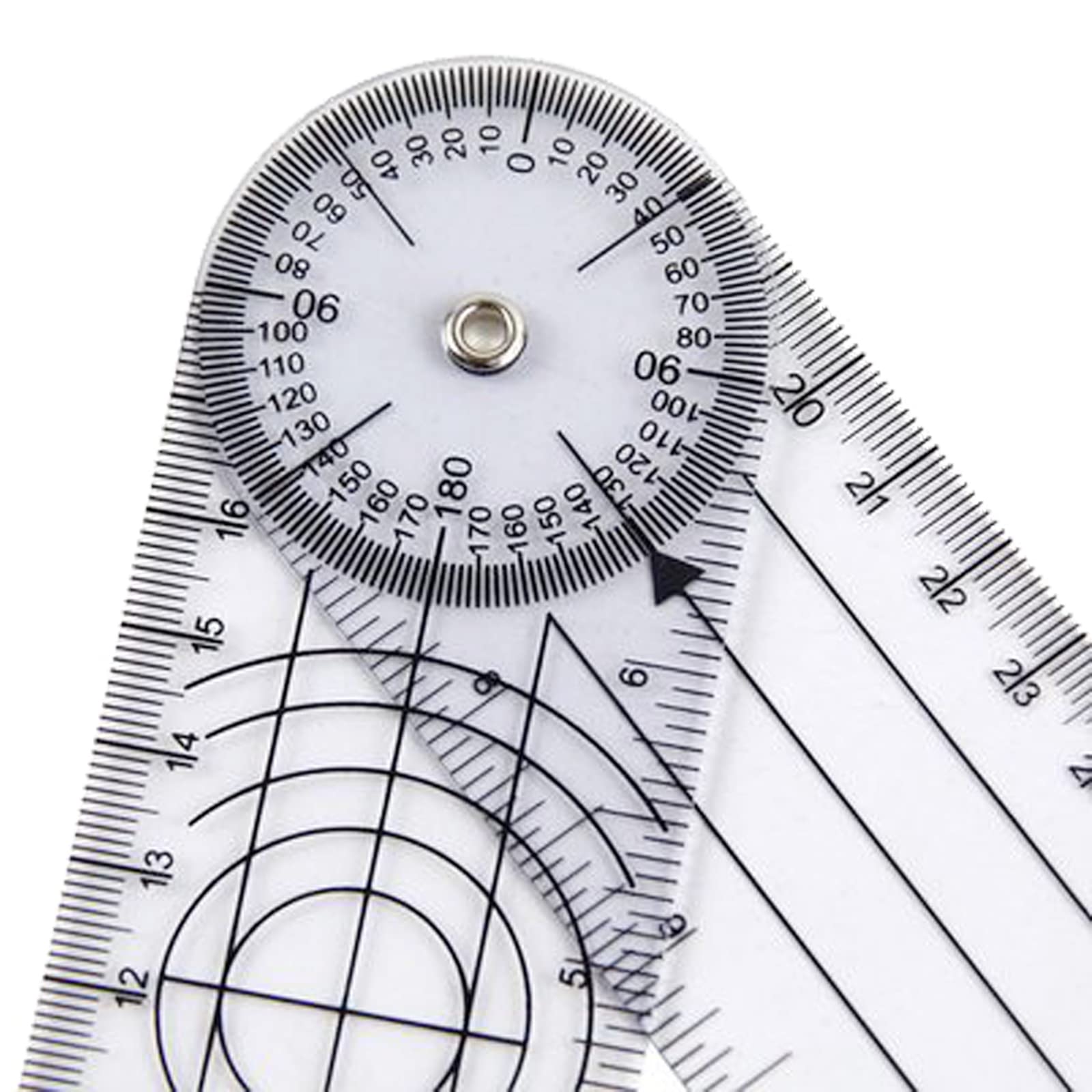 Goniometer Set – 2 Stück, 14 Zoll, 360° Transparent, Aus PVC, Für Physiotherapie, Sportmedizin & Gelenkmessung