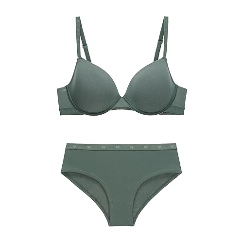 Women's Cotton 3/4 Cup Bra and Panty Set, Available in