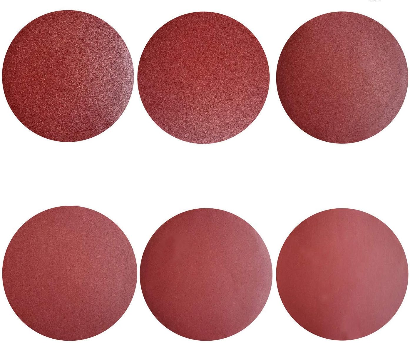 Auniwaig 12 inch 100/180 Sandpaper Sanding Discs NO-Hole PSA 3 Each of 100/180 Grit Sandpaper Aluminum Oxide Random Orbital Sander Pads for Metal,Non-Metal,Leather,Rubber,Plastic