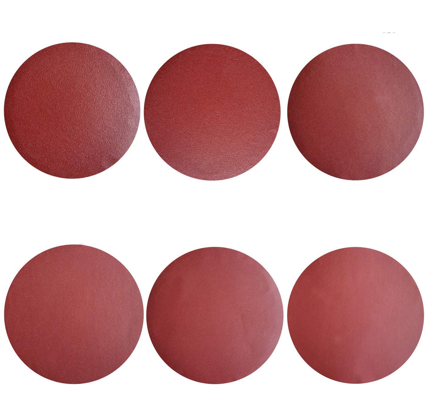 Auniwaig 12 inch 100/180 Sandpaper Sanding Discs NO-Hole PSA 3 Each of 100/180 Grit Sandpaper Aluminum Oxide Random Orbital Sander Pads for Metal,Non-Metal,Leather,Rubber,Plastic