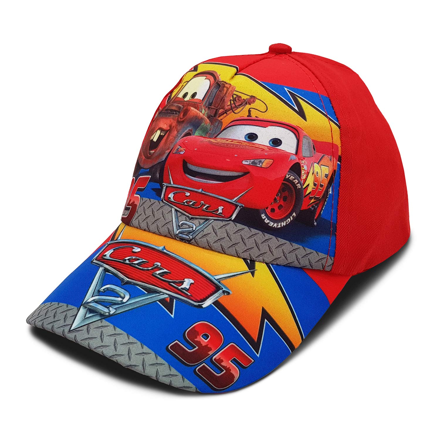 VRITRAZUnisex-Baby Baseball Cap (Pack of 1), CarRed, 3 Years-12 Years