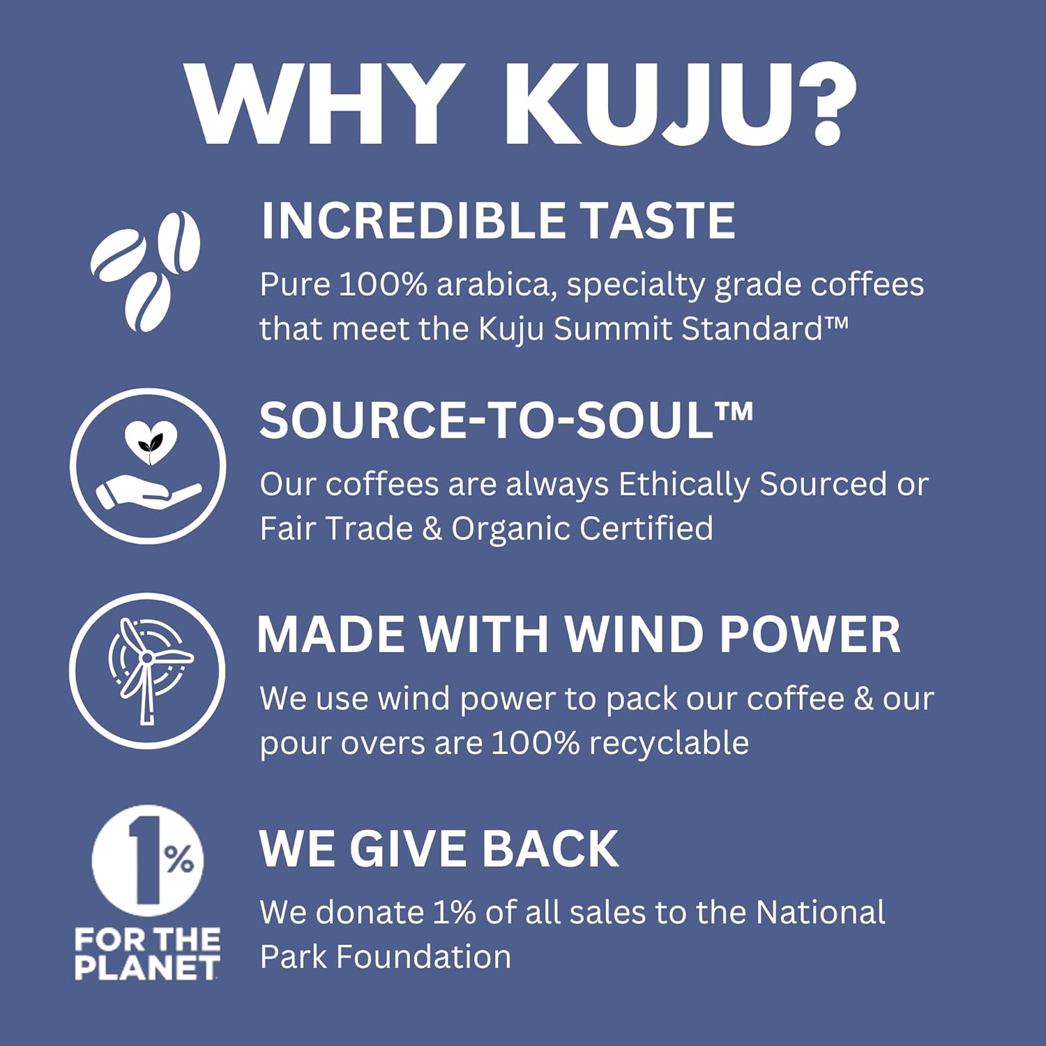 Kuju Coffee Premium Pour Over Individual Coffee Packets - Backpacking, Travel, Camping Organic Coffee Singles - Fair Trade & Eco-Friendly - Ethiopia - Yirgacheffe, 6-pack