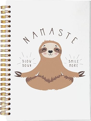 Miniatura 1 de VNWEK Namaste - Cuaderno de perezoso  Regalos de perezosos para mujeres y niñas, regalos Namaste para mujeres, regalos para amantes del yoga,