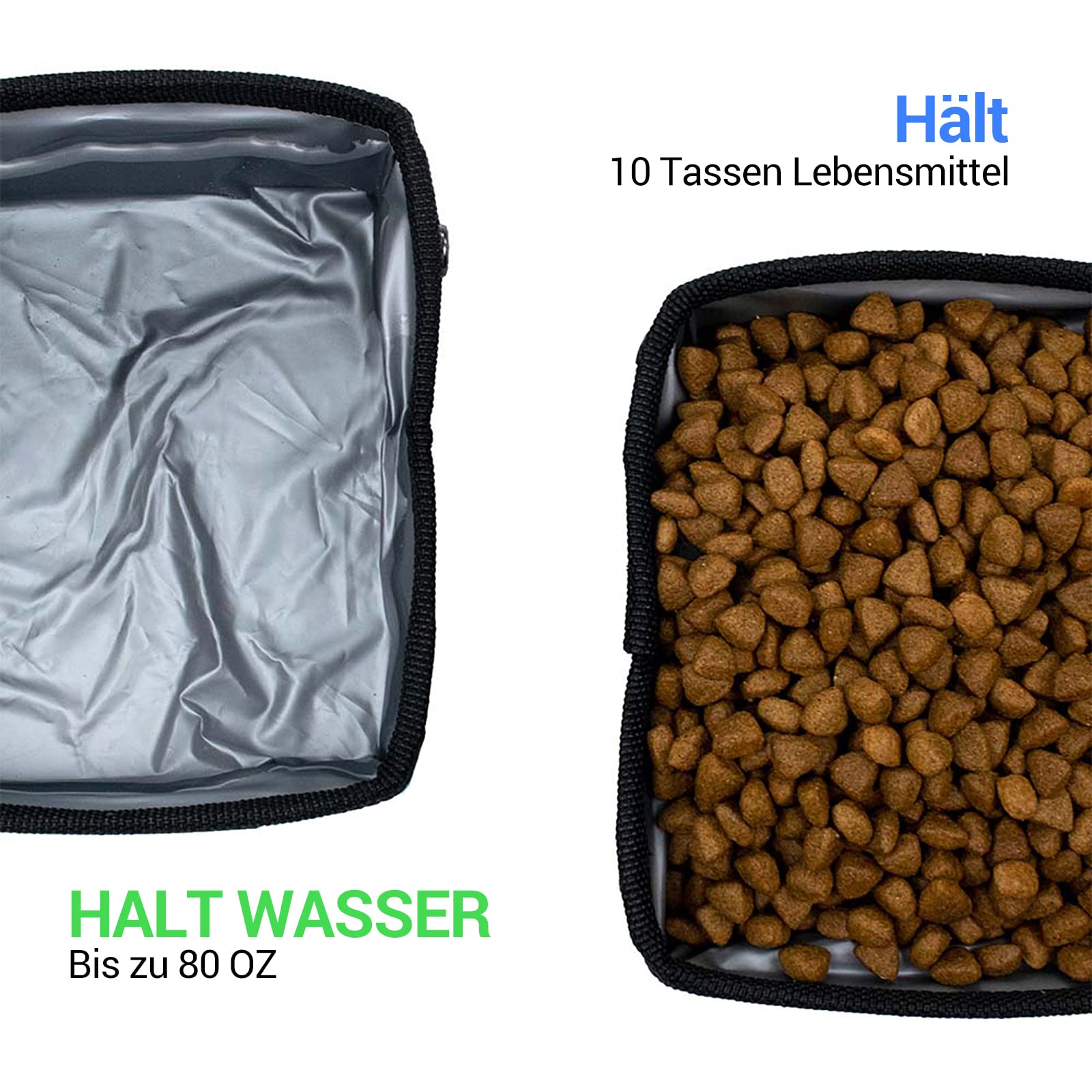 Hundenapf Faltbar Tragbarer Reisenapf Wassernapf FüR Hunde Unterwegs, 2 StüCk Hund Trinknapf Auslaufsicher Anti Schlabber HundenäPfe FüR Grosse MittelgroßE Kleine Hunde Katzen Haustiere