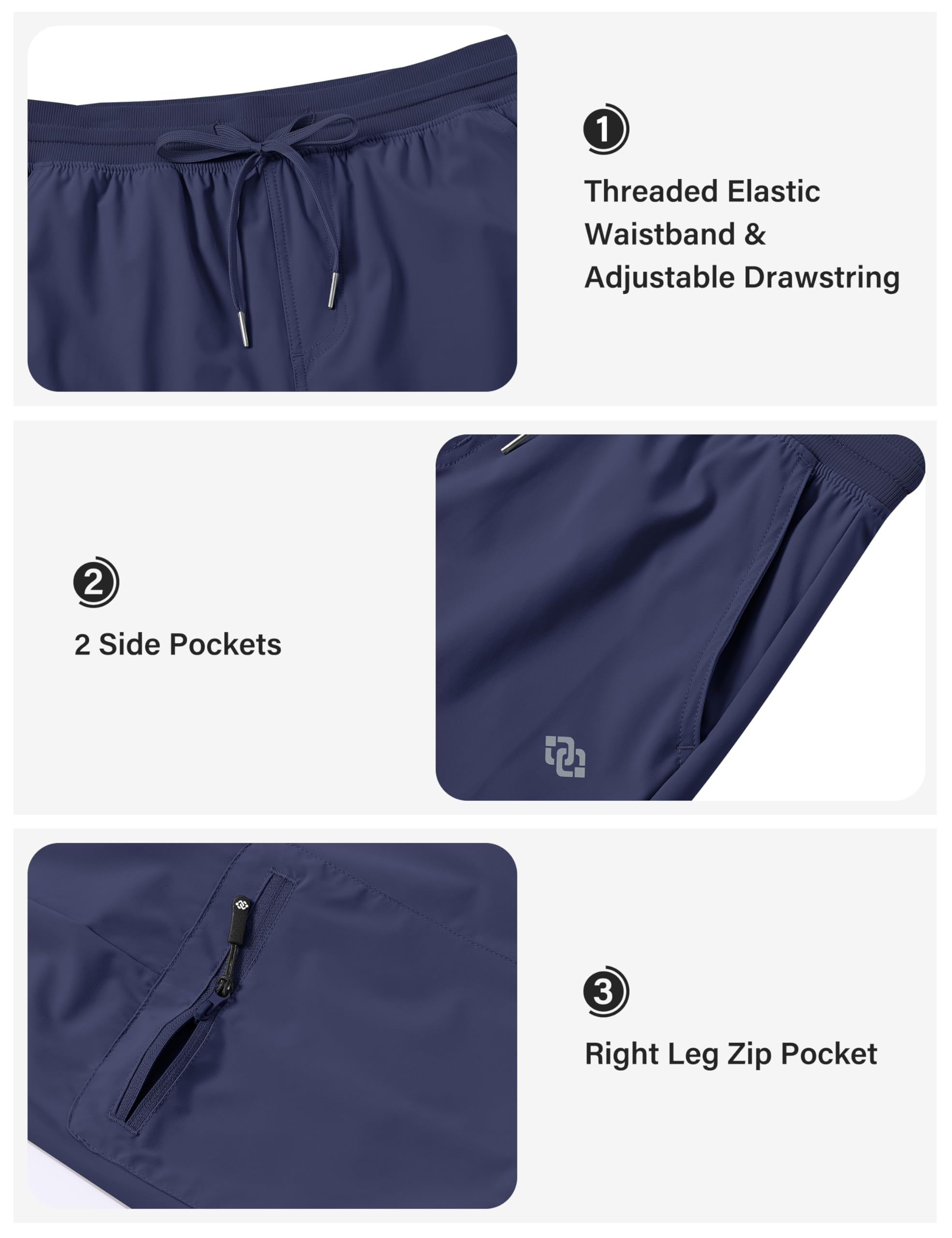 MoFiz Spodenki outdoorowe, damskie, krótkie spodnie cargo, na lato, lekkie, szybkoschnące, bermudy, z wieloma kieszeniami na zamek błyskawiczny