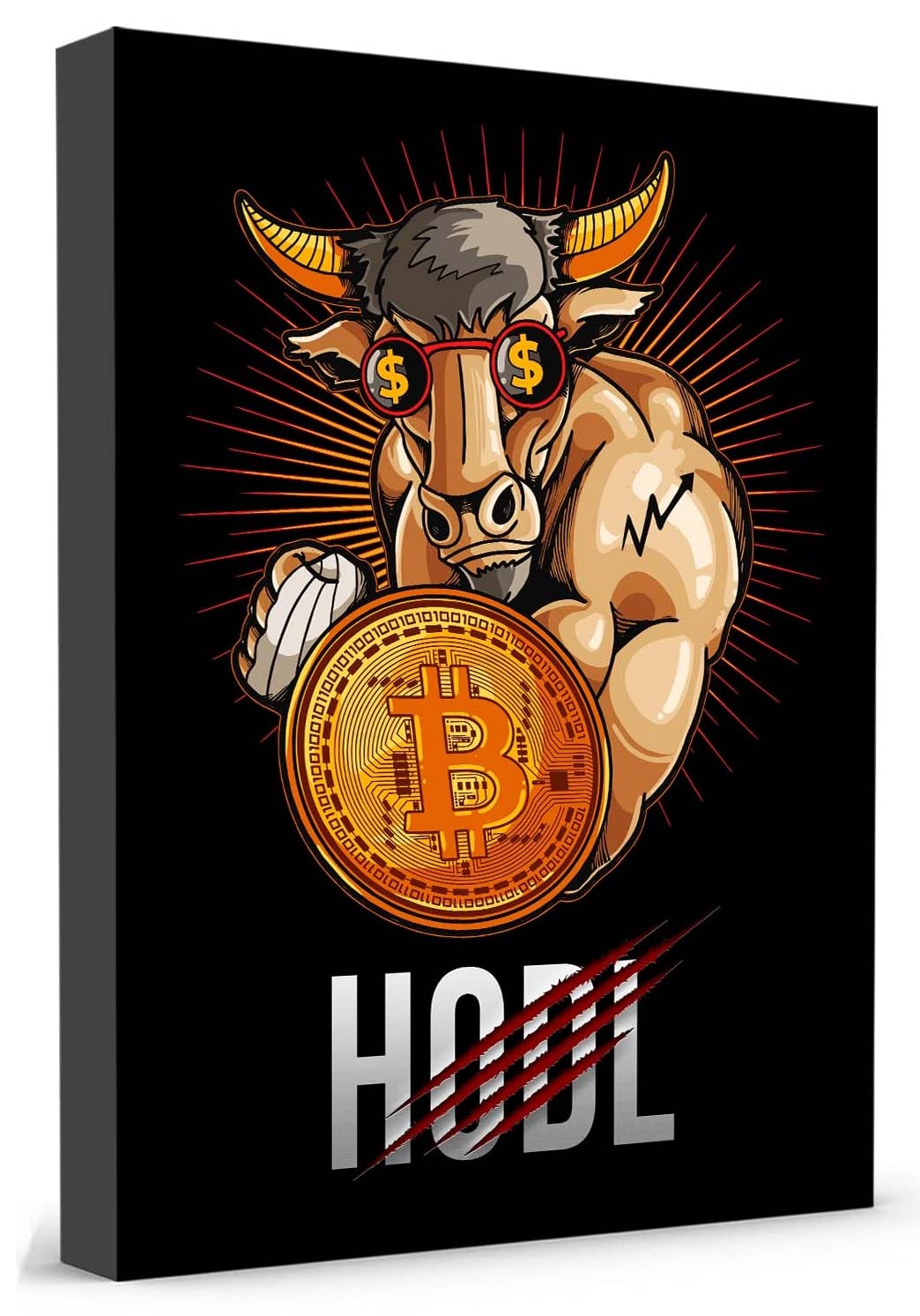 HODL Bitcoin I Framed Wooden Crypto Canvas Poster. Money Quotes Wall Art  for Day traders, Cryptocurrency, Office, Wall Street, Living Room, Home  Decoration – 12x15”… : Buy Online at Best Price in