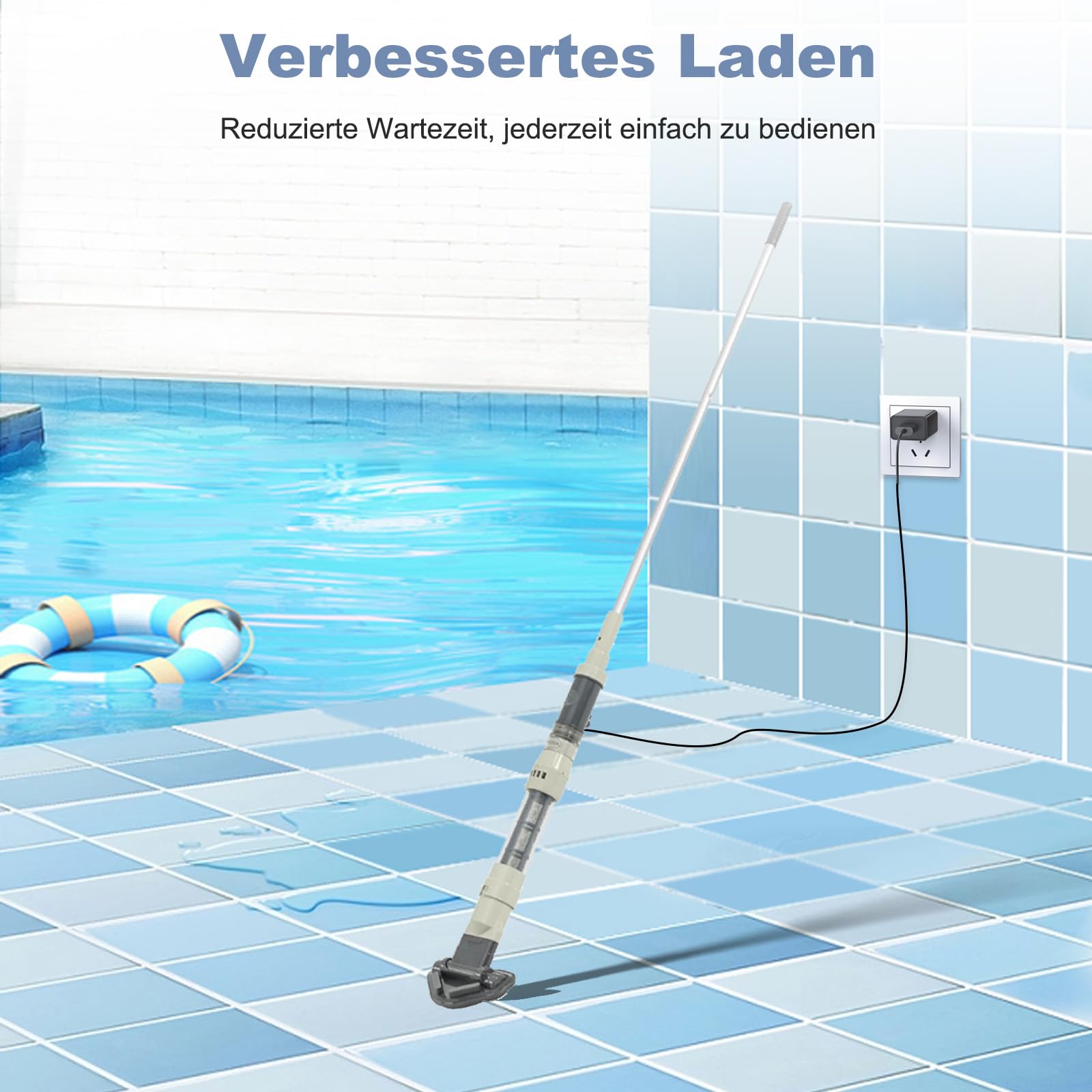 Cable de carga USB compatible con Bestway Lay-Z-SPA Xtras BW60313 (2024) cable de repuesto para aspiradora de piscina y jacuzzi, cable de alimentación de repuesto para robot de piscina