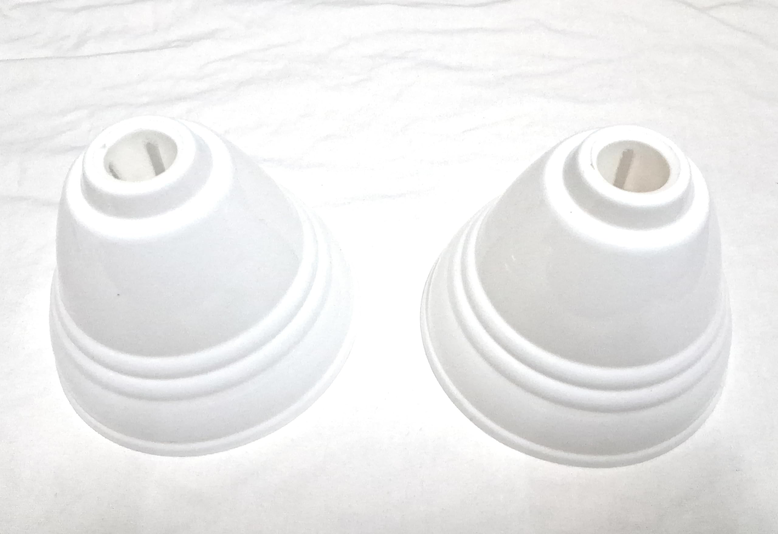 BHATI Ceiling Fan Canopy | Ceiling Cups Suitable For All Types of Fans | Color - White | Size - Free Size | Pack of 4