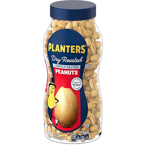 Miniatura 4 de Planters Cacahuetes tostados secos ligeramente salados (tarro de 16 onzas)