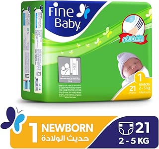 Fine Baby Diapers Mother’s Touch Lotion, New Born, 21 Count