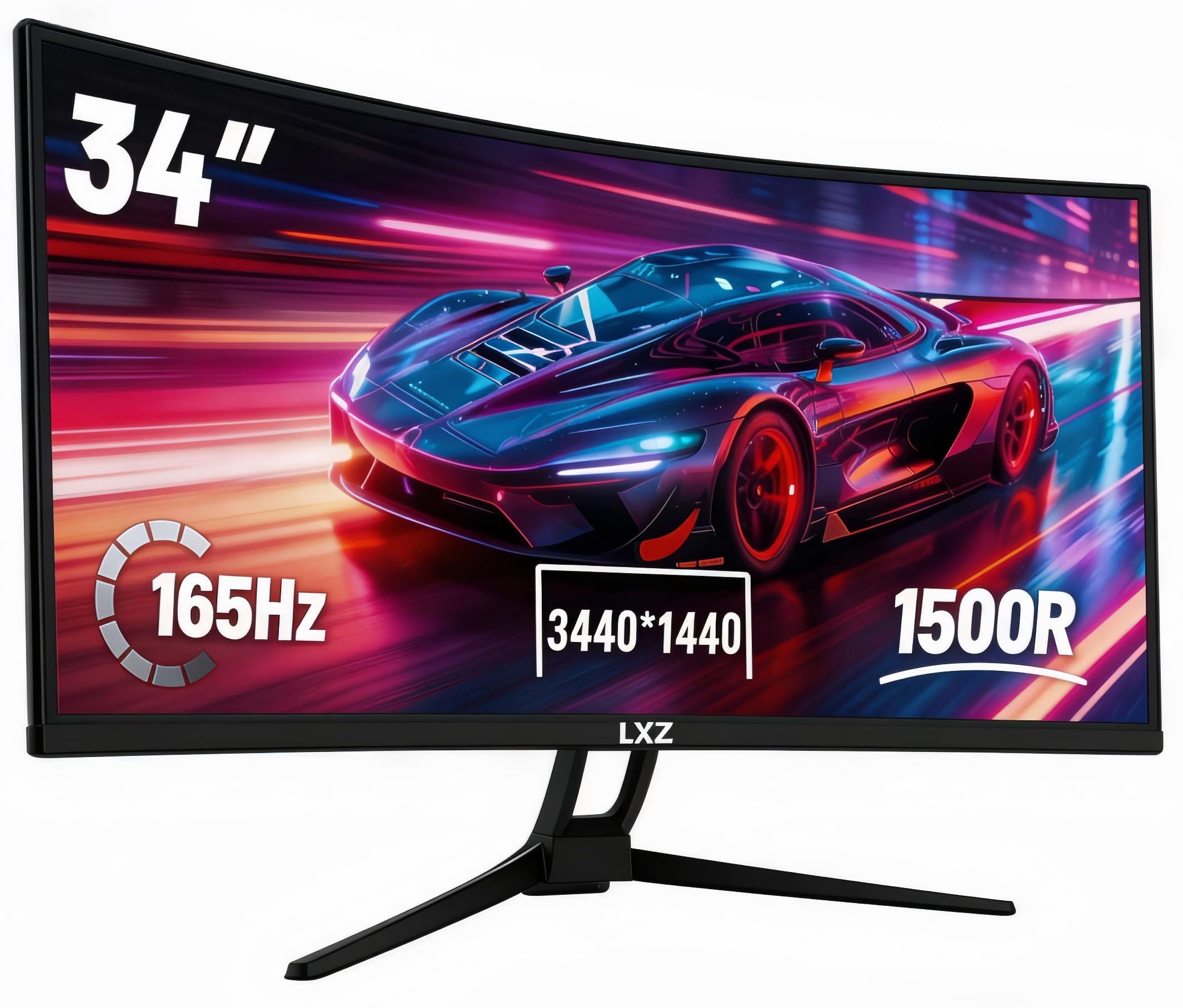 LXZ 27 Inch 4K UHD (3840 x 2160) Gaming Monitor, VA Panel 16:9 Display with FreeSync & G-Sync, VESA 75mm x 75mm, HDMI 2.0 * 2，DP1.4 * 2 — view 7