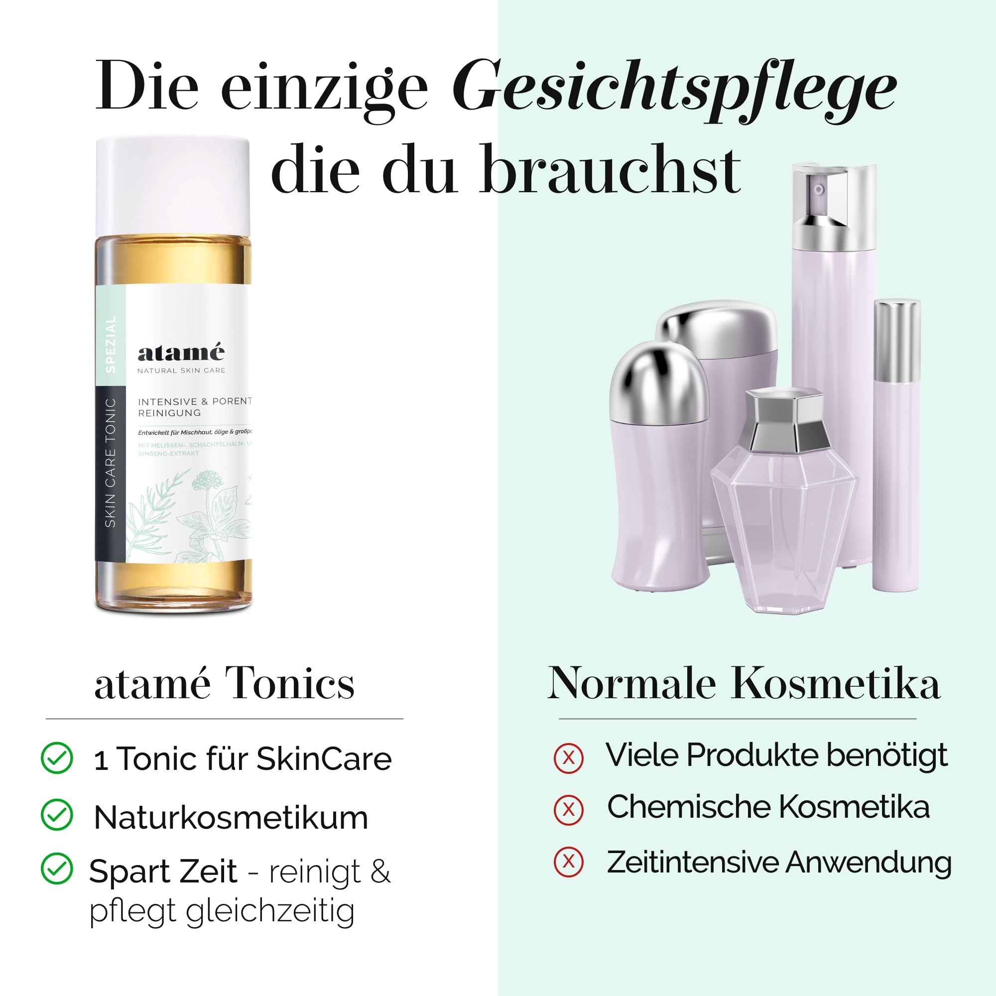 Tonic Spezial – Tiefenreinigung und Pflege für Mischhaut und ölige Haut, 500 ml
