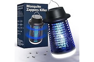 Bug Zapper Outdoor, Portable Mosquito Zapper 2-in-1 With LED Night Light and...