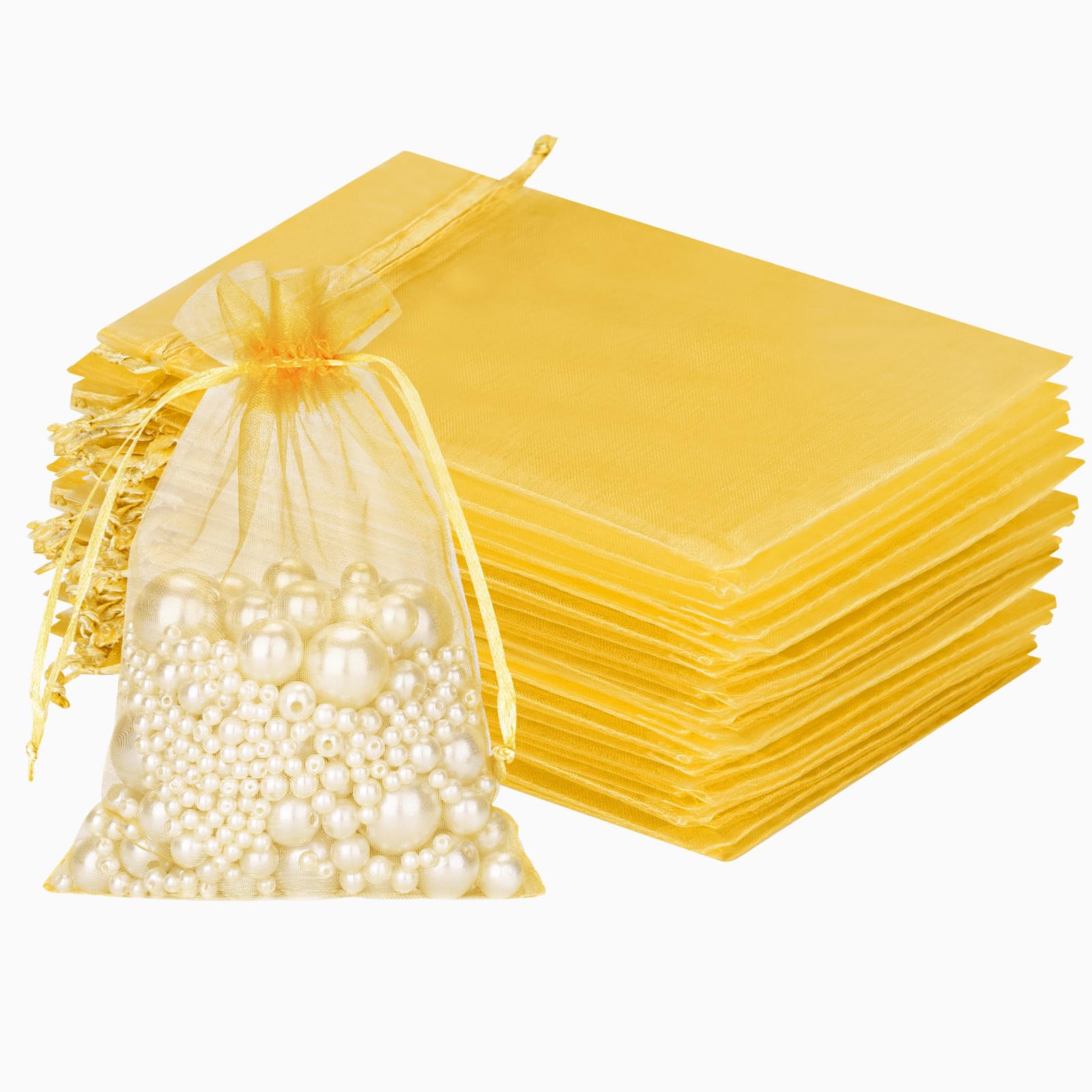 Sacchetto di organza viola con coulisse, resistente, per