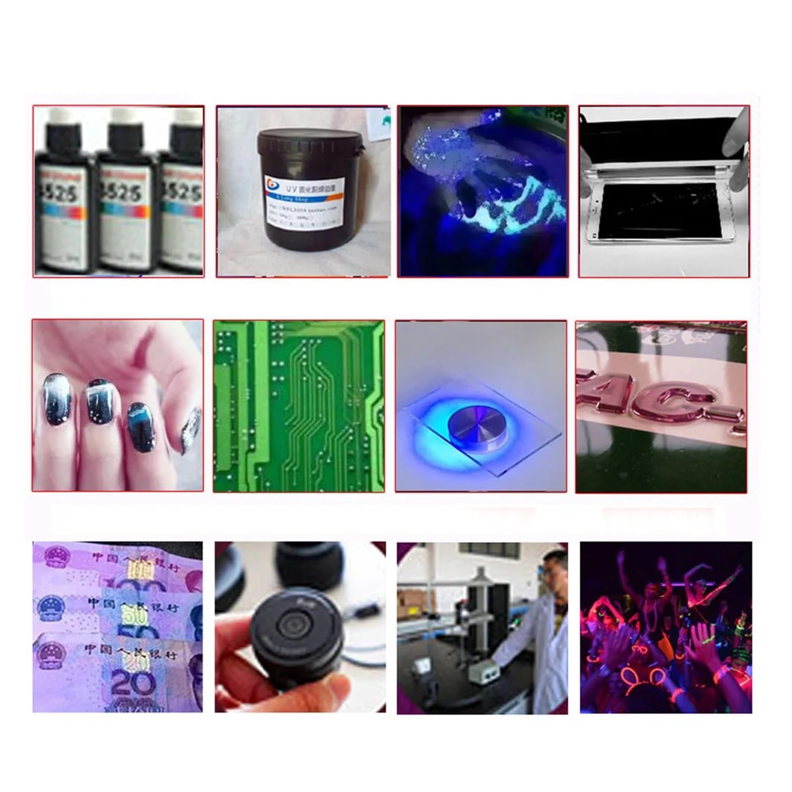 Lampada per polimerizzazione UV Lampada polimerizzante colloidale UV da 360 W 365nm 395nm for la riparazione del circuito Colla senza ombre Resina fotosensibile a olio verde Stampa 3D(395nm)