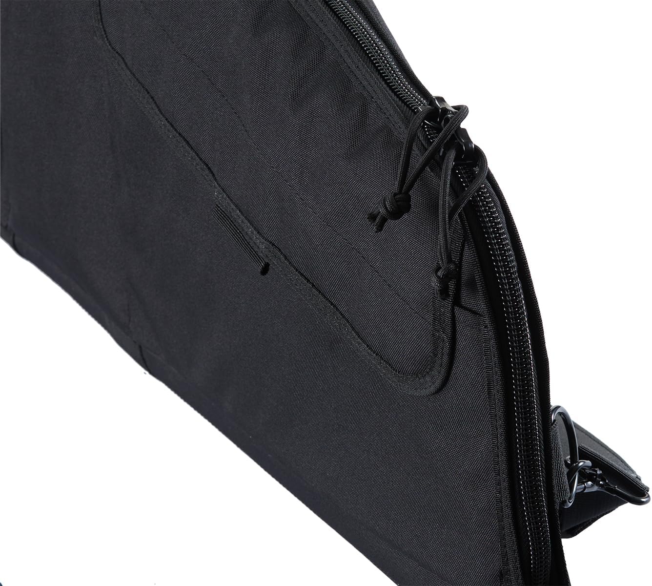 Lancer Tactical Double Nylon Rifle Case Tactical Single Scoped Soft Rifle Bag with Multiple Magazine Holder Pouch, Lockable Zipper