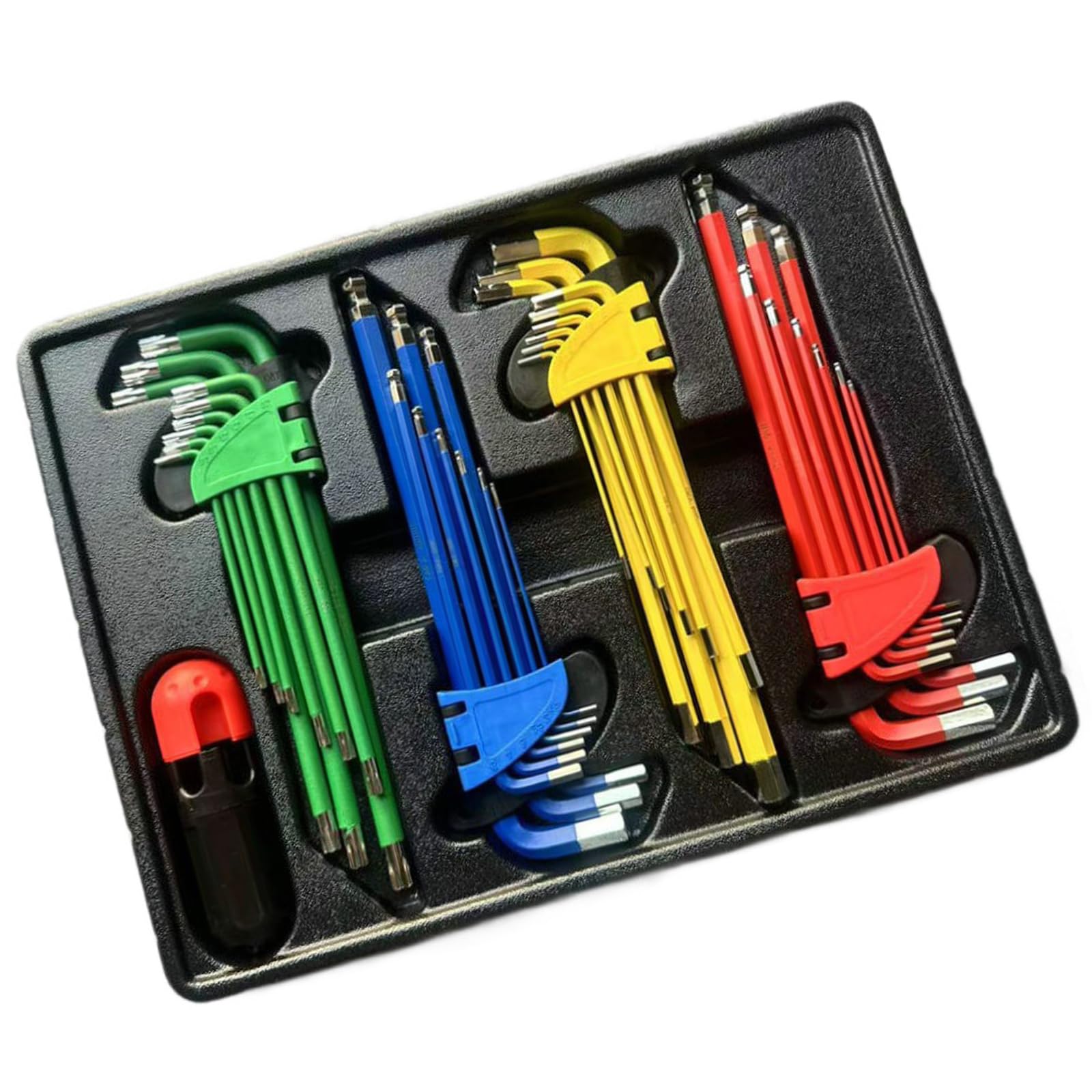 Kalttoy Hexagon Wrench Set Strength Hexagonal Wrench Set Repair Extended Double End Screwdriver Wrenches Hardness Spanner L Type Hexagonal Ergonomic Wrench Set