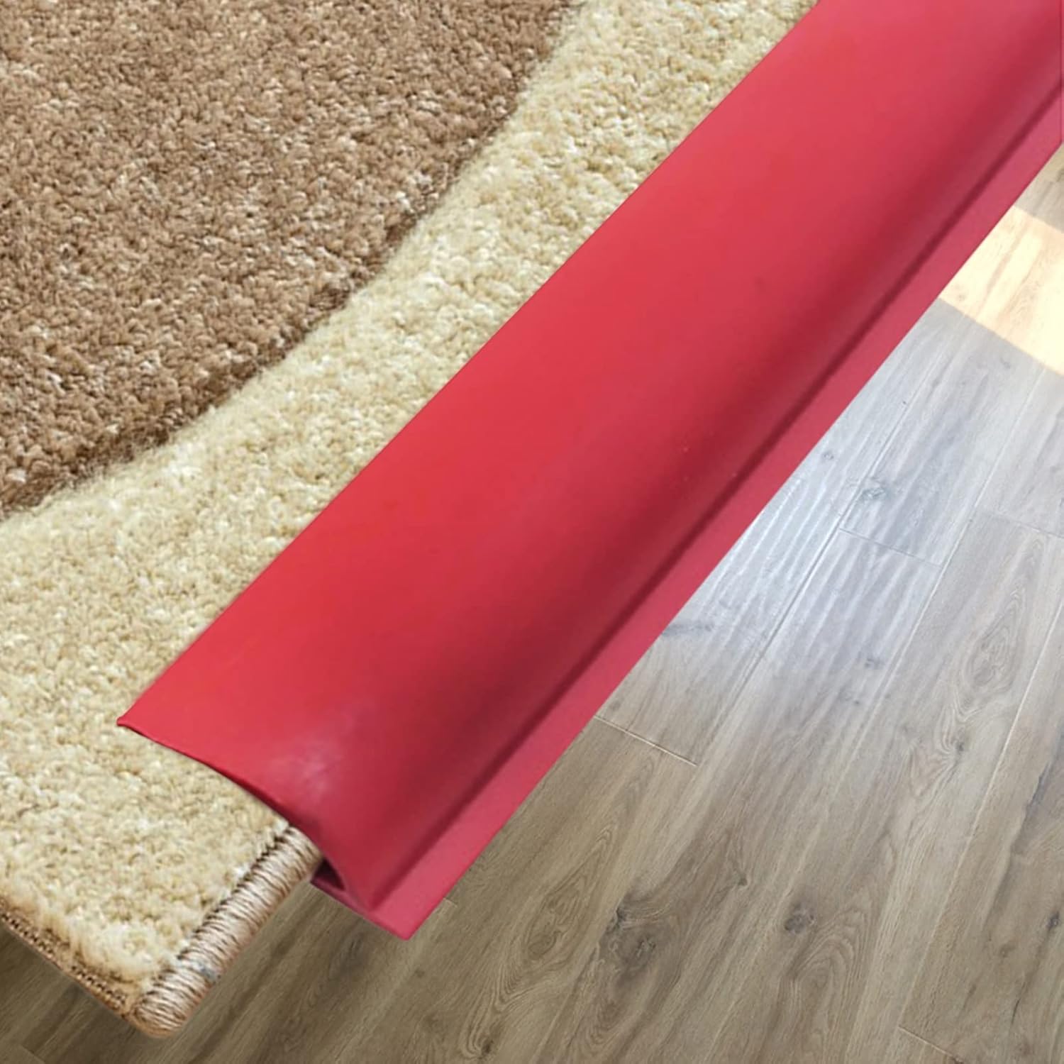 ERRULAN Floor Transition Strip Self Adhesive Carpet Edge Strip PVC, Tile Trim Edging