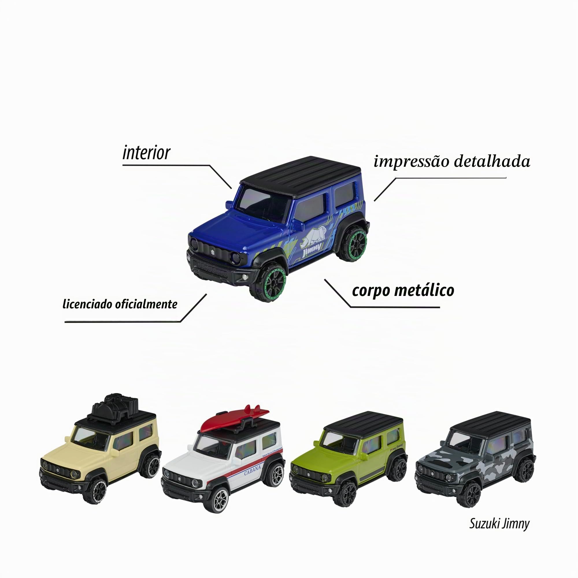 MAJORETTE GIFTPACK 5 CARRINHOS SERIE SUZUKI JIMNY : Amazon.com.br
