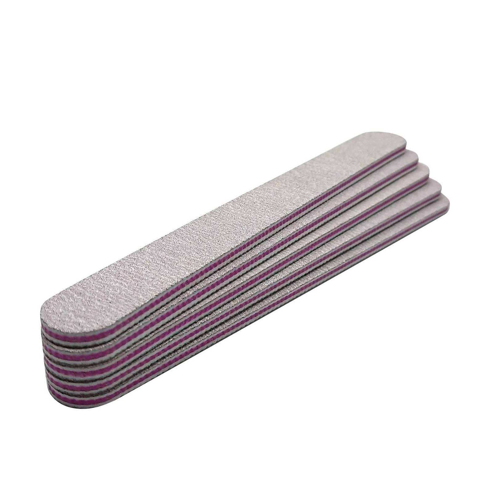 TRUSTTWO 50 Piezas de Herramientas de uñas Personalizadas, limas de uñas de Tablero de esmeril, Lima de uñas de Cebra de Grano 100 180 The 03
