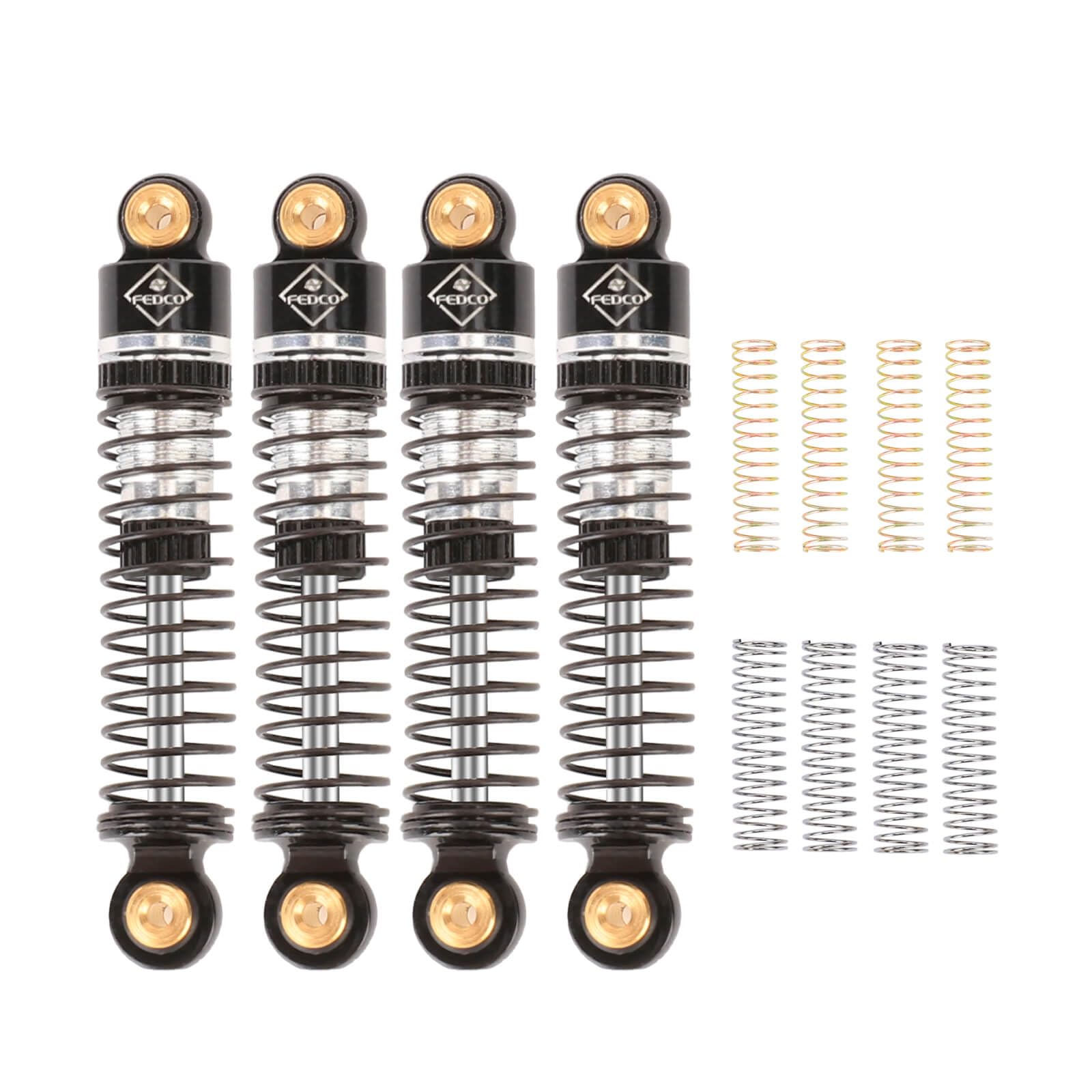 SCX24 Shocks 47MM Oil-Filled Shocks Absorber Long Travel Threaded Oil Damper For Axial SCX24 Upgrades 1/24 RC Crawler