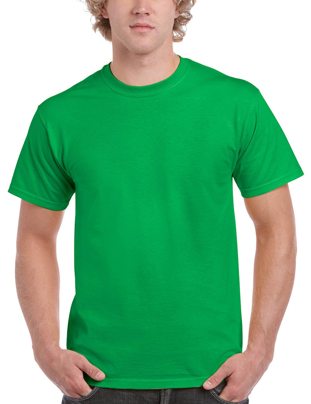 Gildan Men's Green - Grün (Irish Green) Crew Neck Short Sleevet-Shirt - XXX-Large