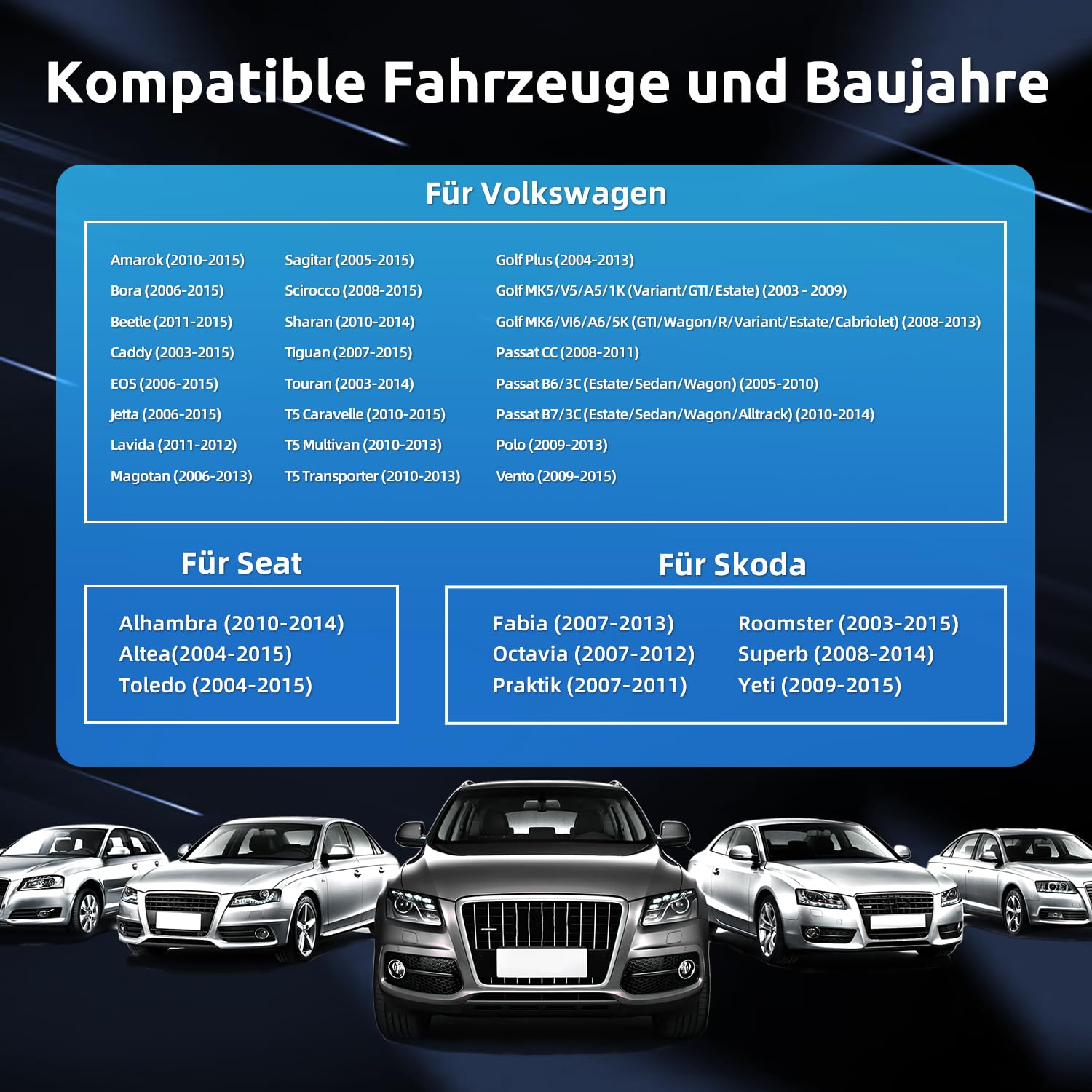 ESSGOO Android 14 Autoradio für VW Golf 5/6, T5, Passat, Polo, Touran, Tiguan, Caddy, Seat – 9" Touchscreen mit Wireless CarPlay/Android Auto, Plug & Play, 4+64GB, GPS Navi, Bluetooth