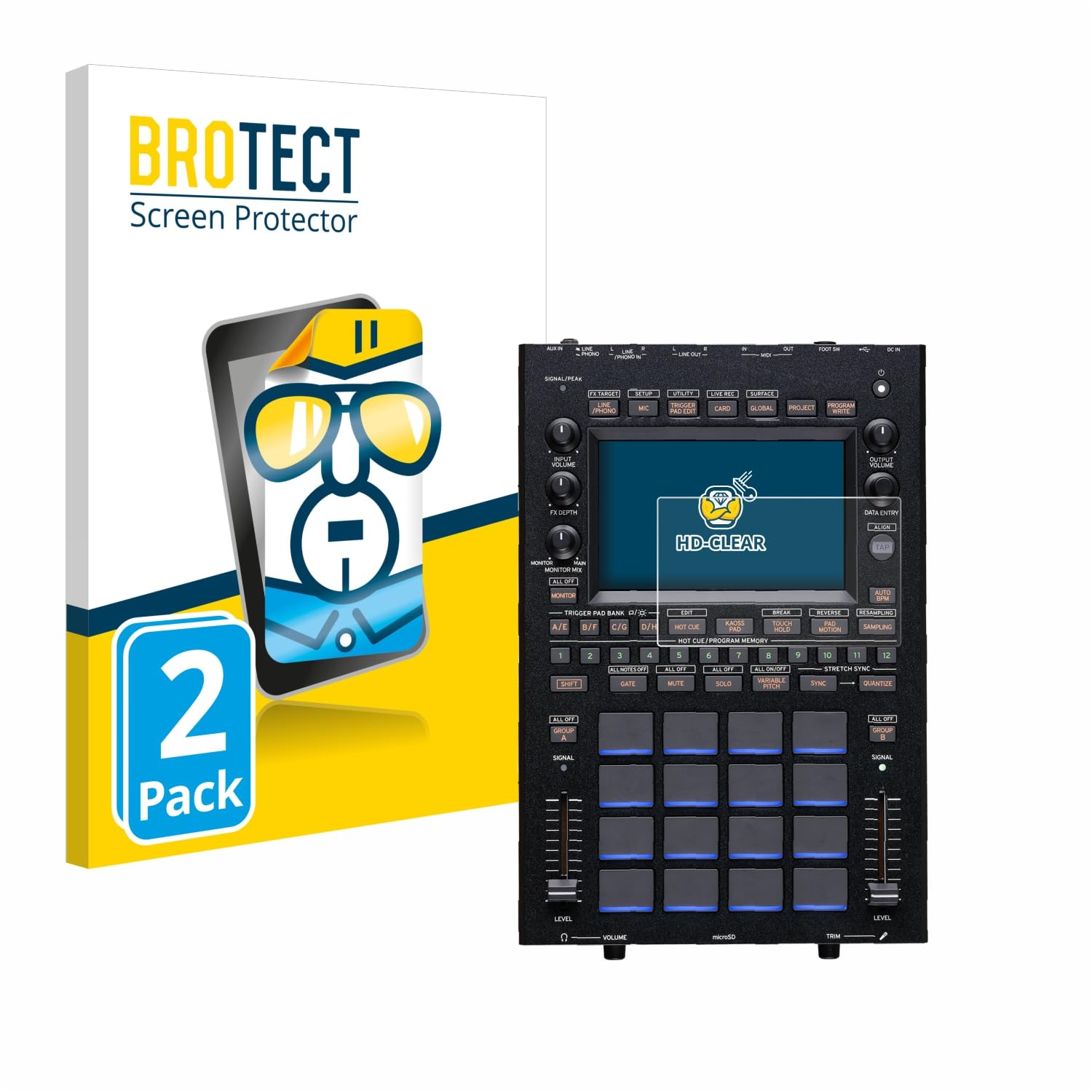 brotect 2-Pack Screen Protector for KORG KAOSS Replay - HD-Clear Protection Film