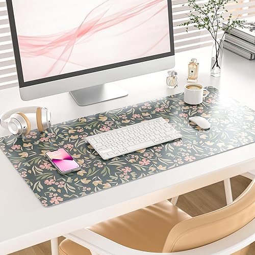 Vista 152 de Colorful Star Alfombrilla grande para mouse, botánica abstracta impermeable, alfombrilla de mouse para juegos de computadora, alfombrilla de mouse