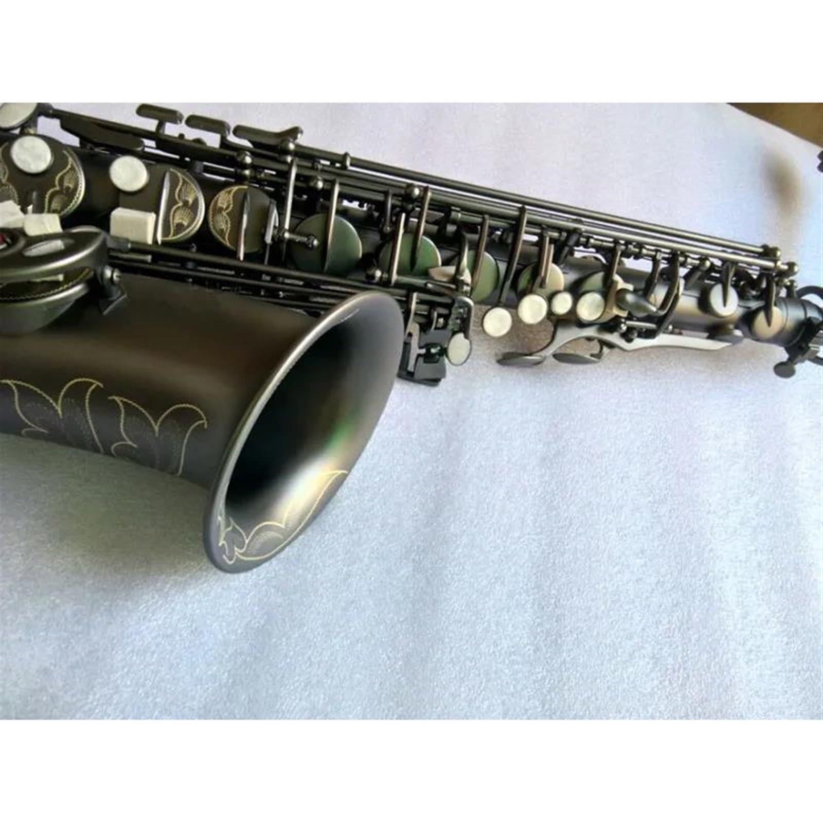 Saksofon altowy E-flat matowy saksofon czarny saksofon altowy ustnik Reed Neck akcesoria do instrumentów muzycznych profesjonalny Saksofon
