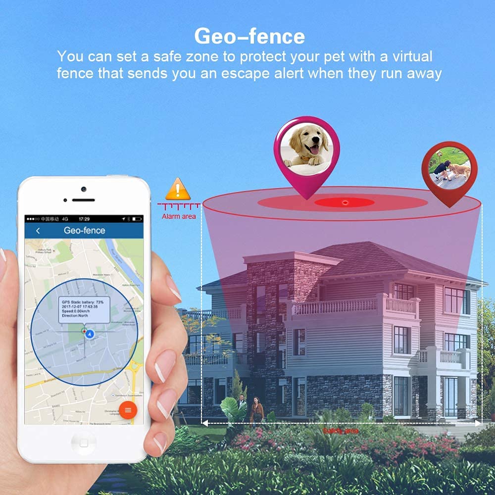 Mini rastreador GPS para niños mayores, mascotas, gato, perro, seguimiento en tiempo real/geo-fence/IP65 impermeable/2 vías llamadas de voz CW802